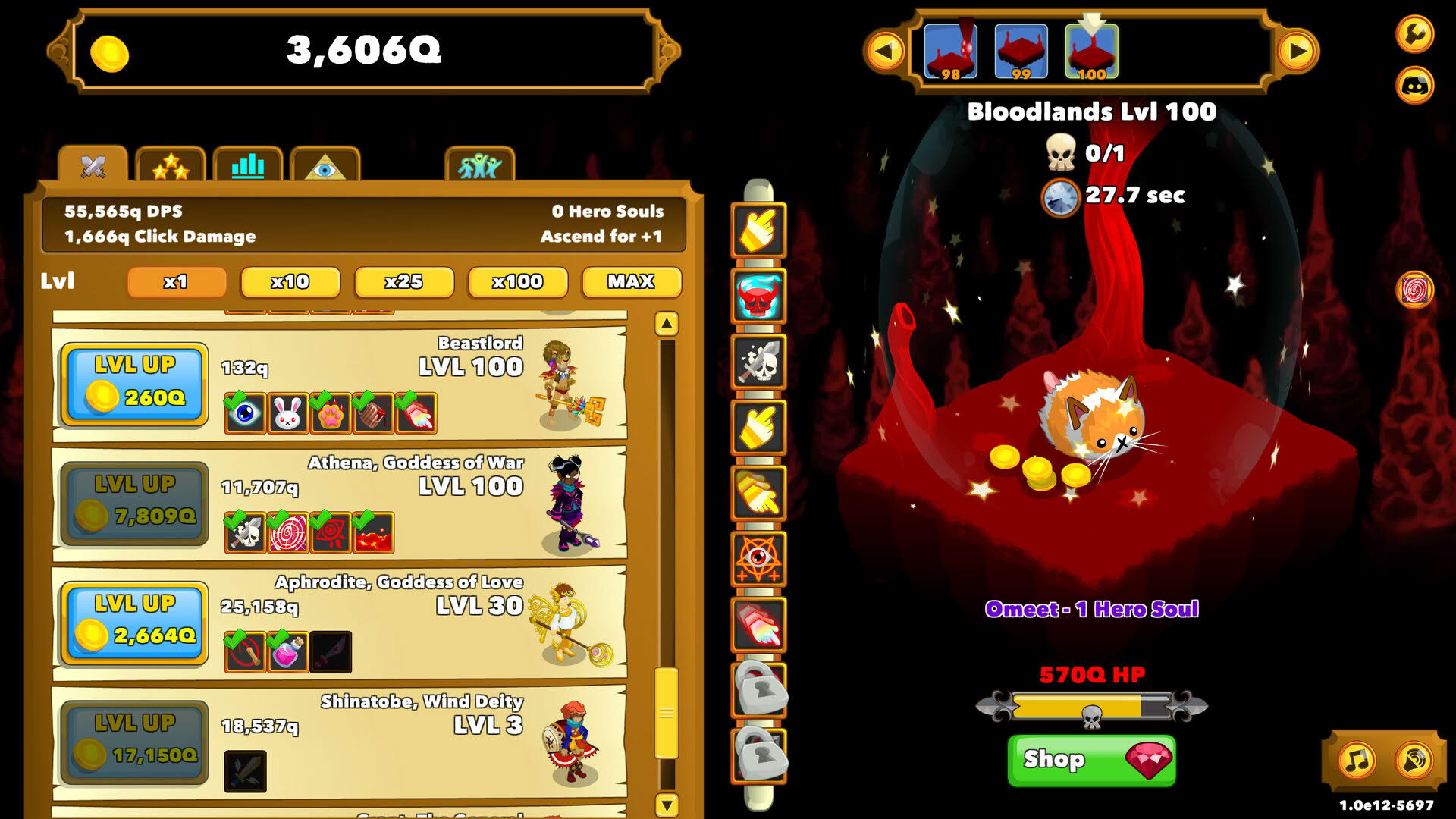 Screenshot for Clicker Heroes