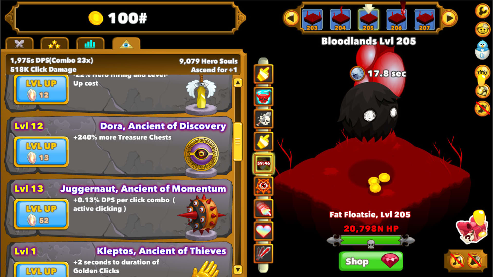 Screenshot for Clicker Heroes