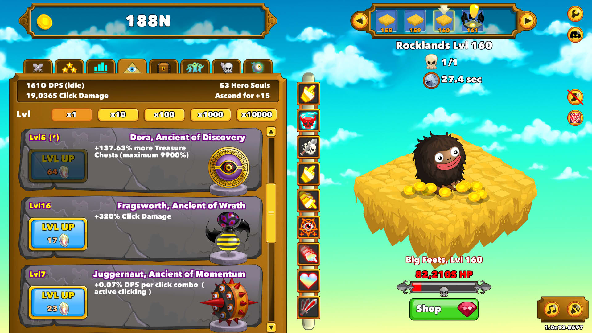 Screenshot for Clicker Heroes