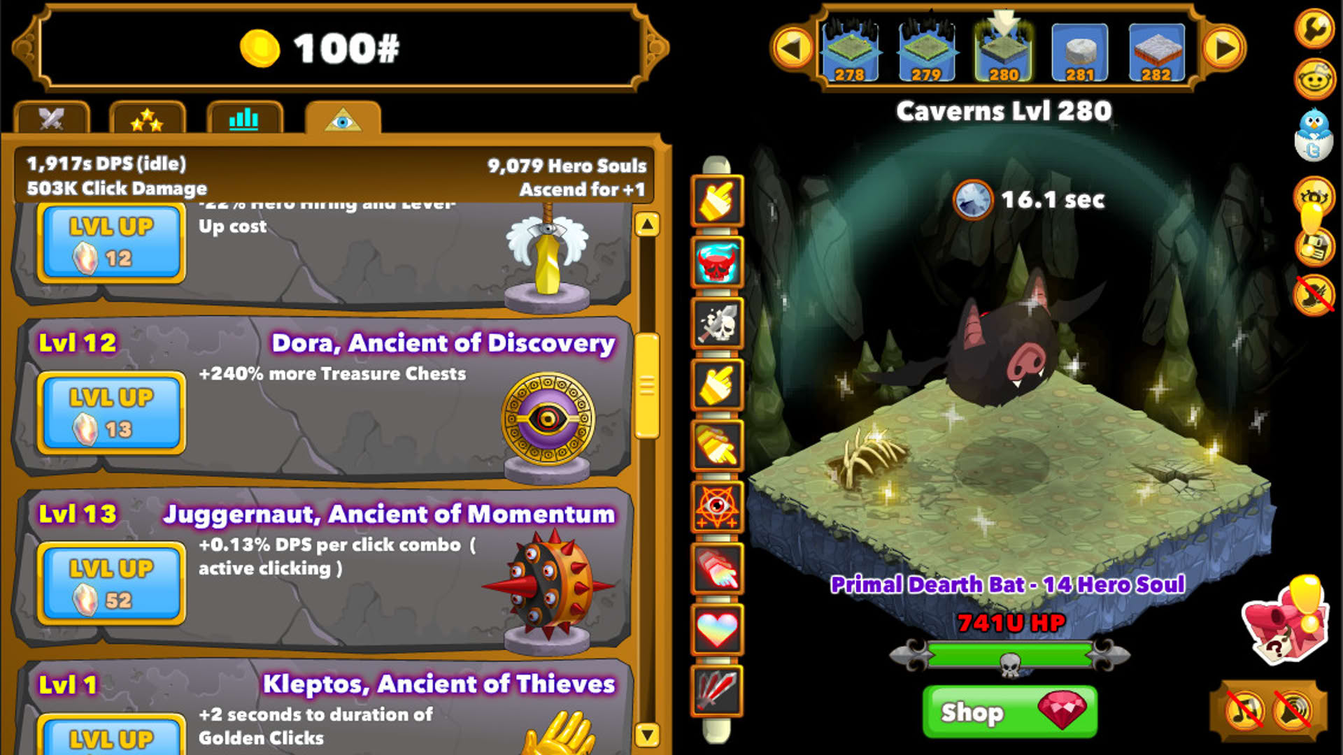 Screenshot for Clicker Heroes