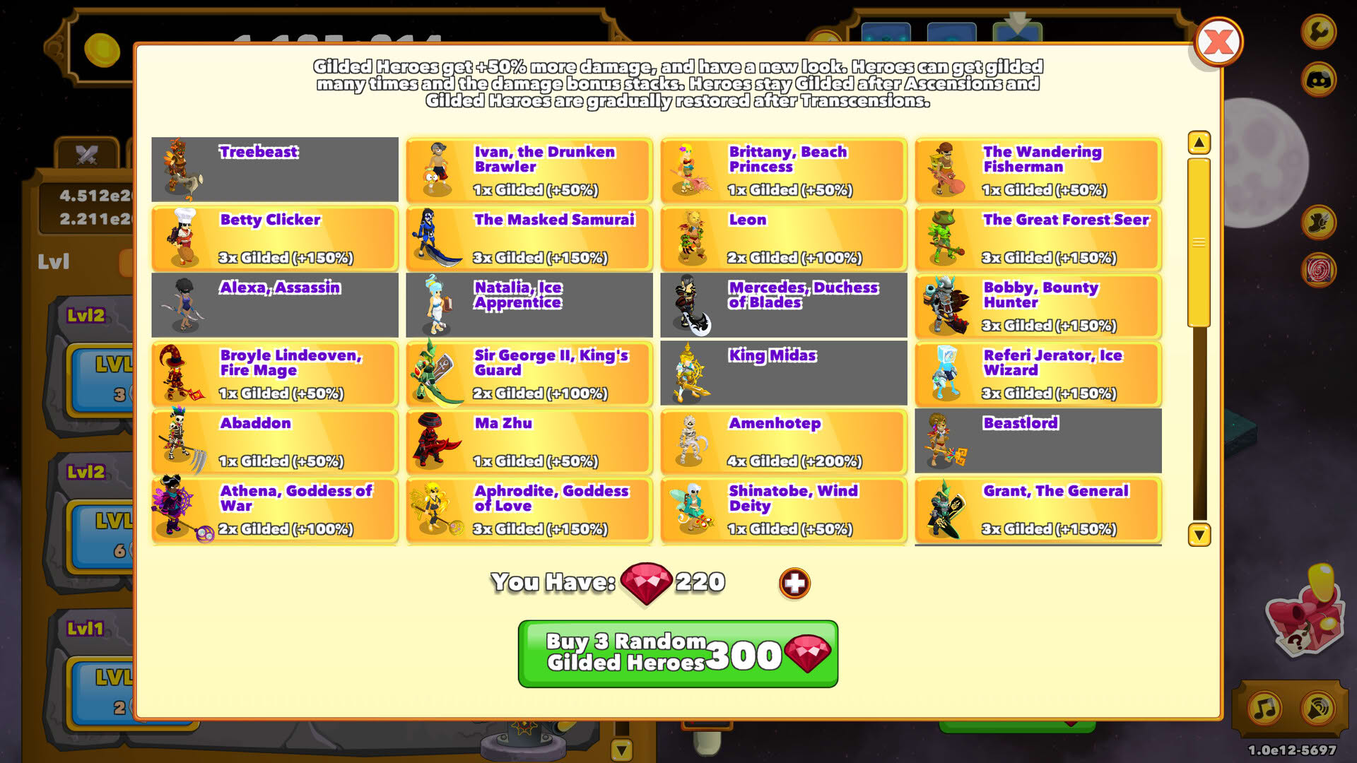Screenshot for Clicker Heroes