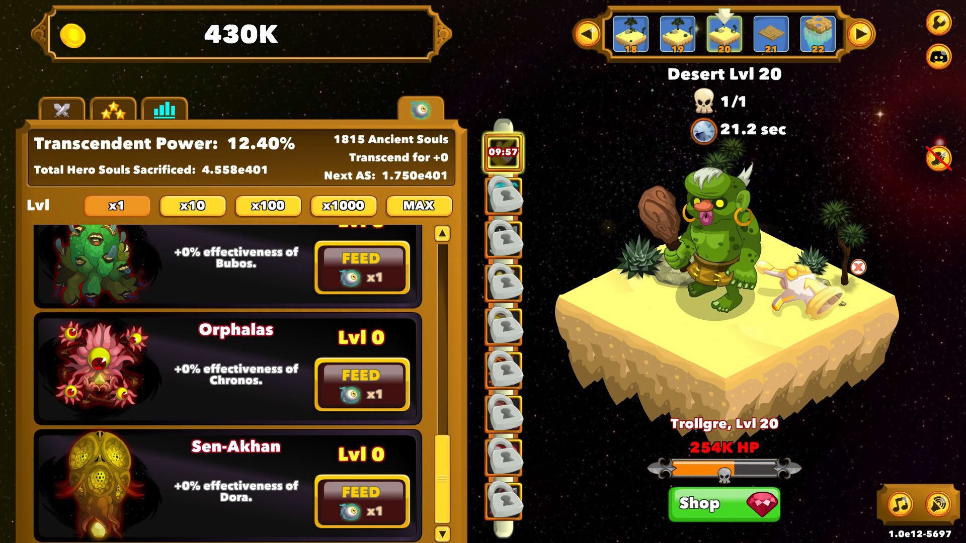 Screenshot for Clicker Heroes