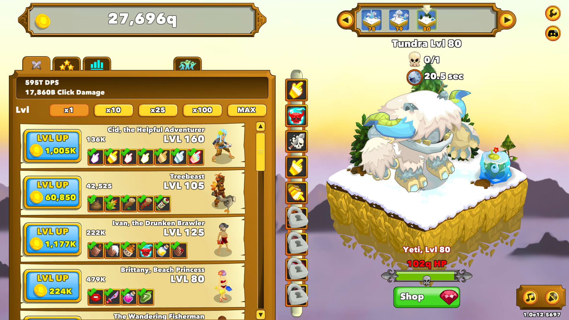 Screenshot for Clicker Heroes