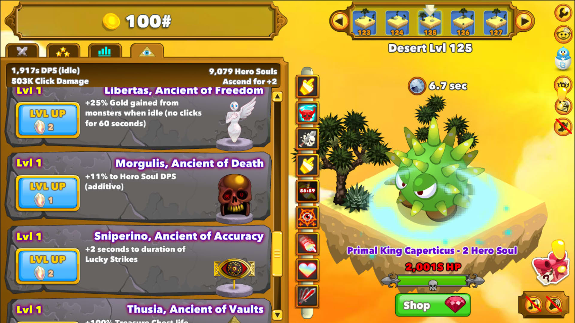 Screenshot for Clicker Heroes