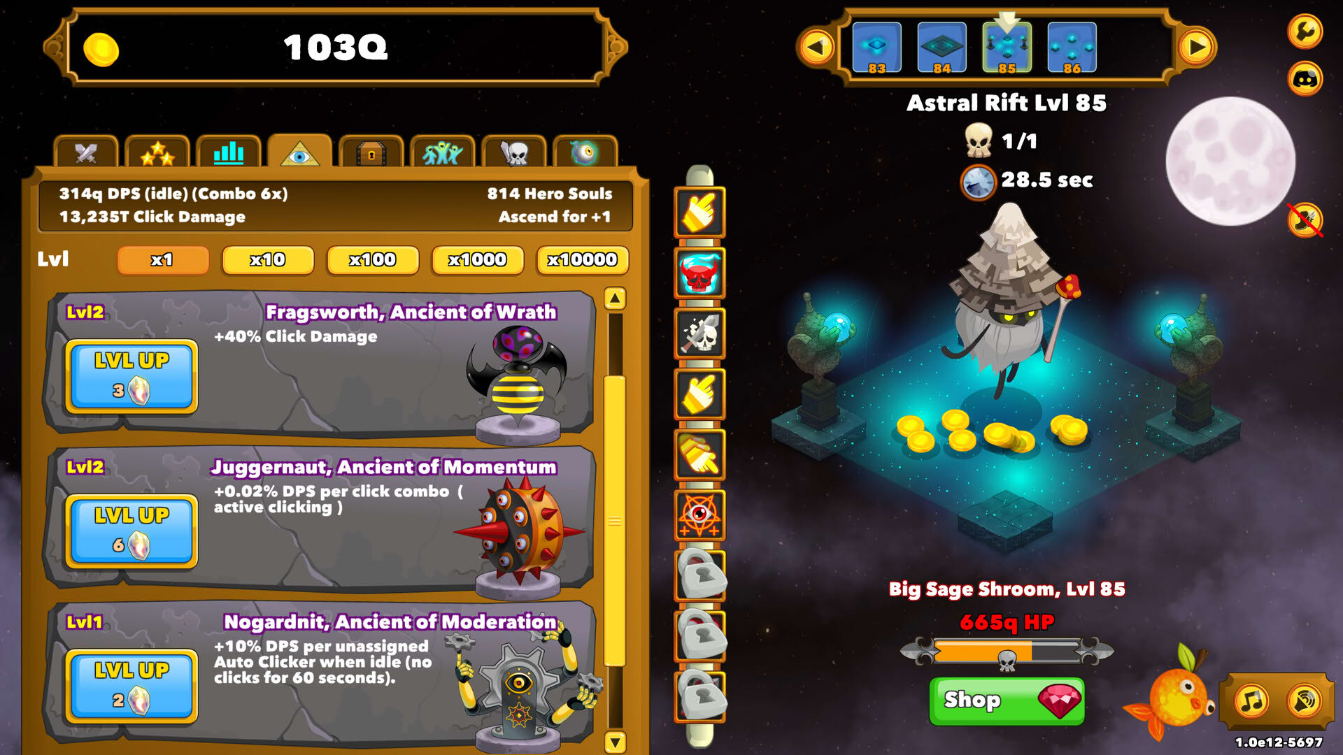 Screenshot for Clicker Heroes
