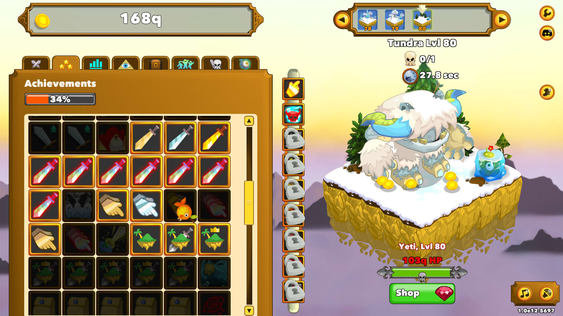 Screenshot for Clicker Heroes