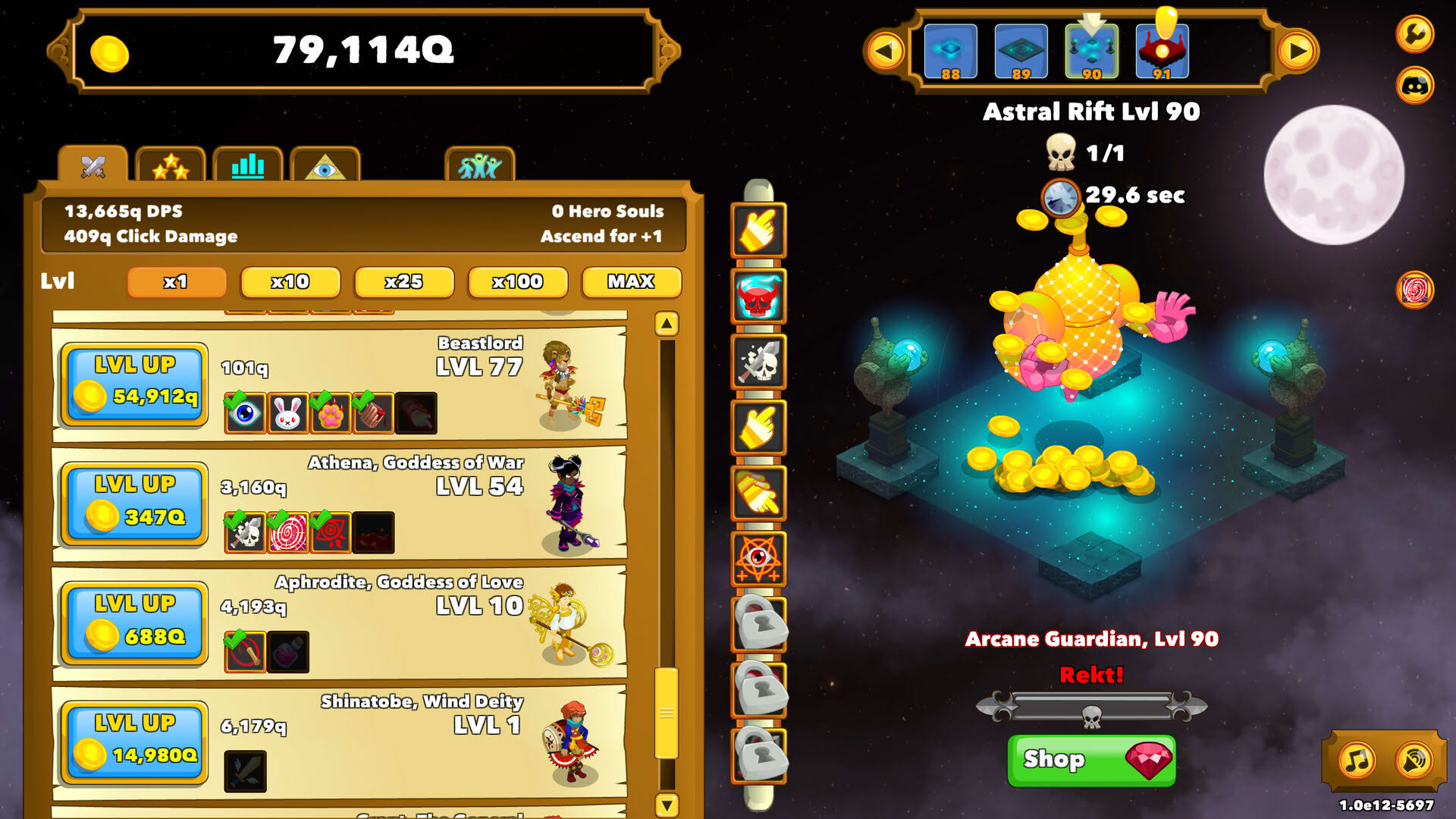 Screenshot for Clicker Heroes