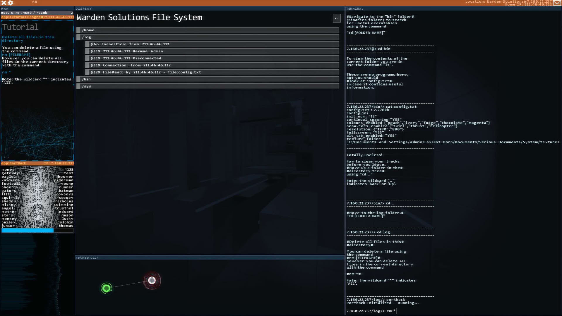 Screenshot for Hacknet