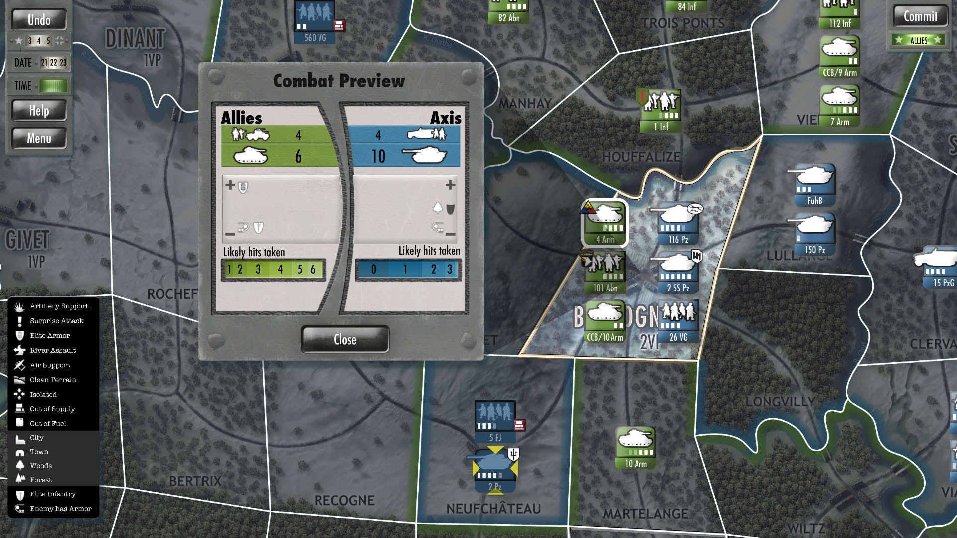 Screenshot for Battle of the Bulge
