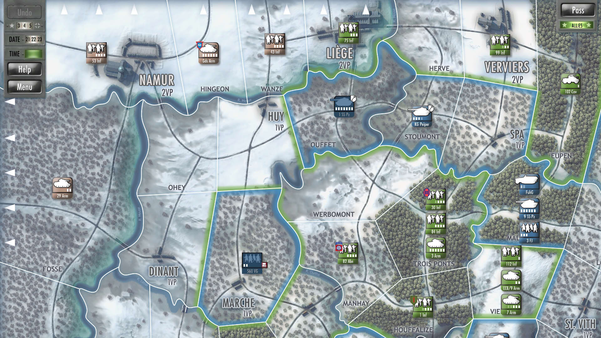 Screenshot for Battle of the Bulge