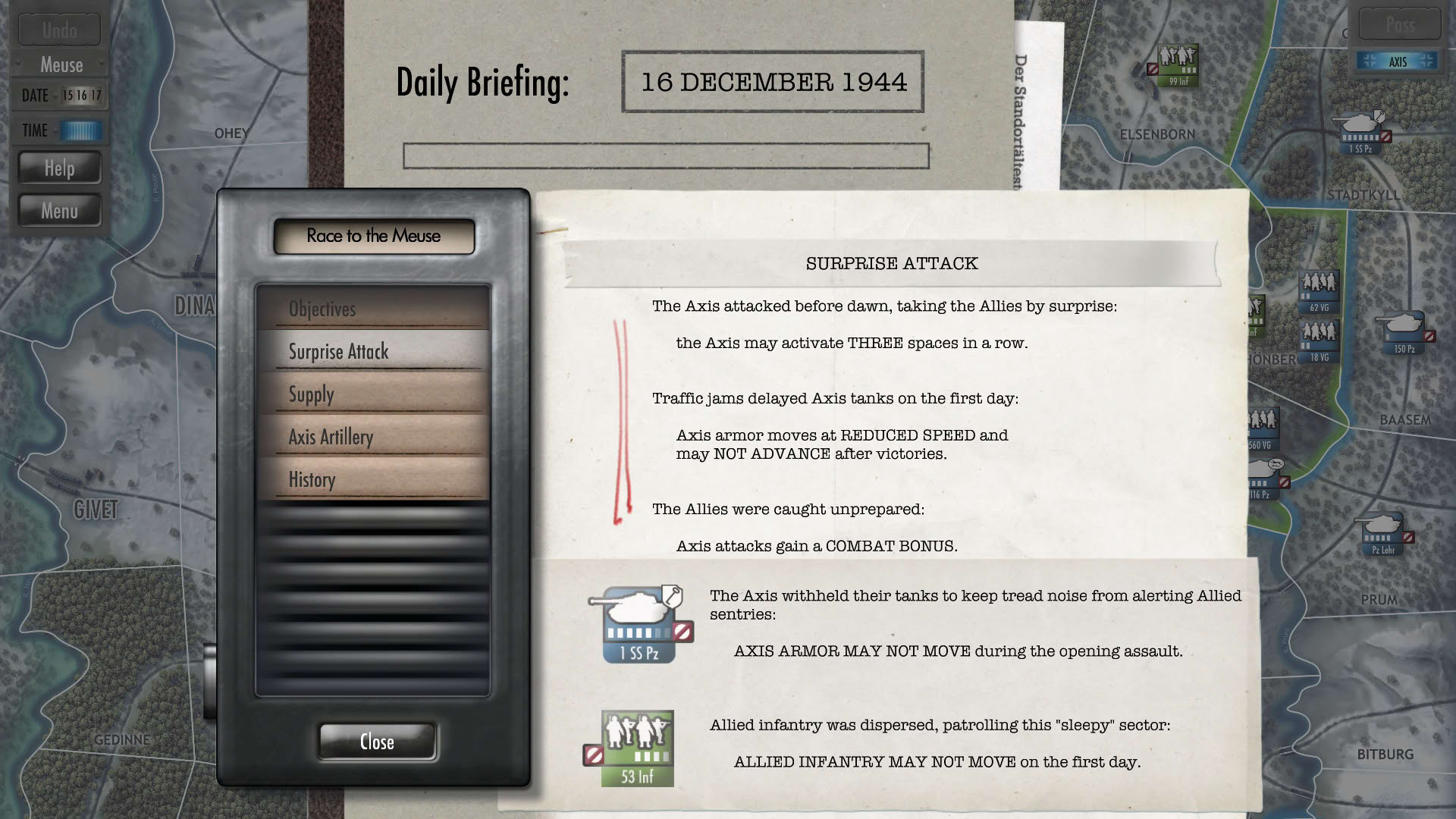 Screenshot for Battle of the Bulge
