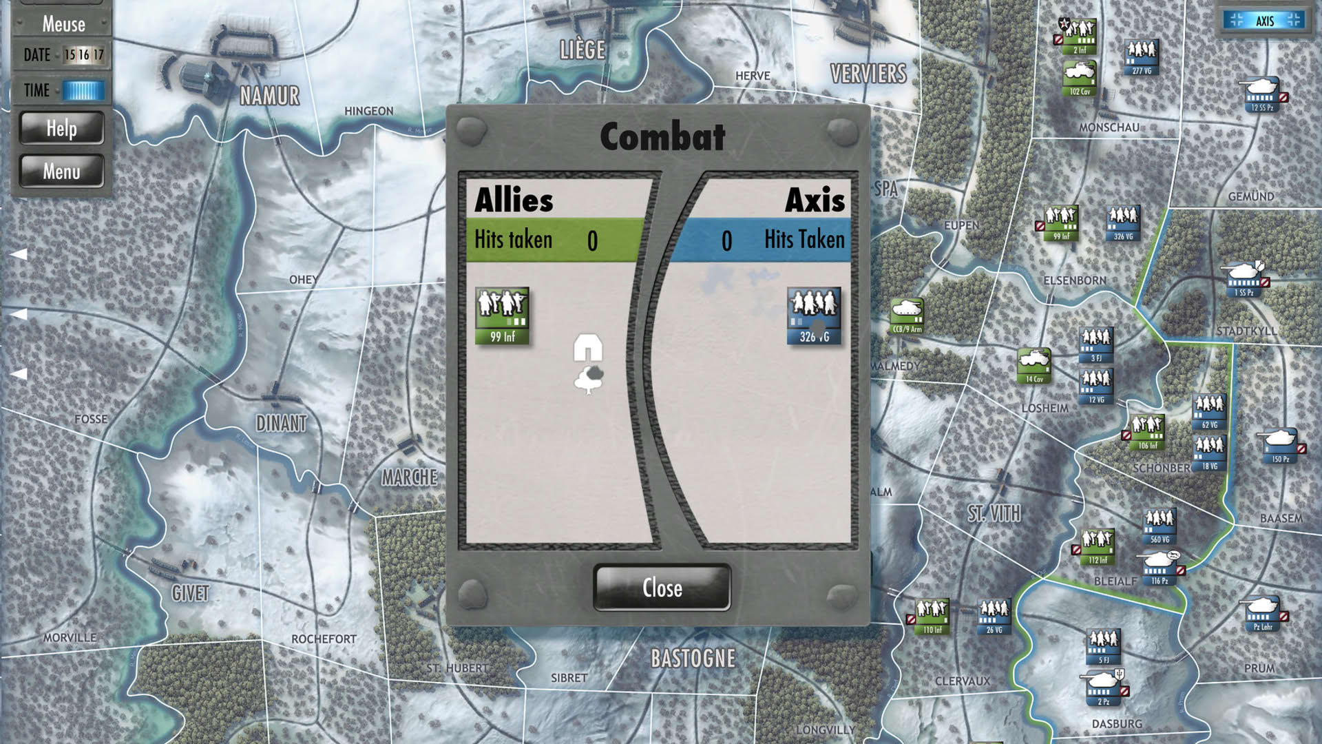 Screenshot for Battle of the Bulge