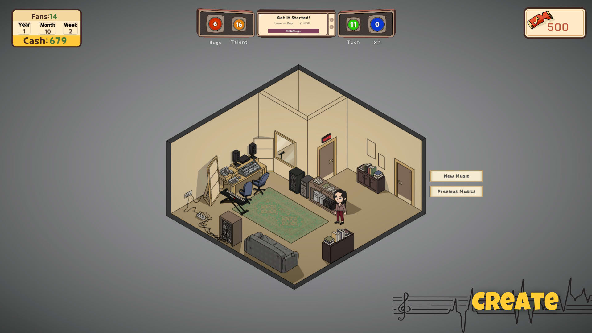 Screenshot for Music Producer Tycoon