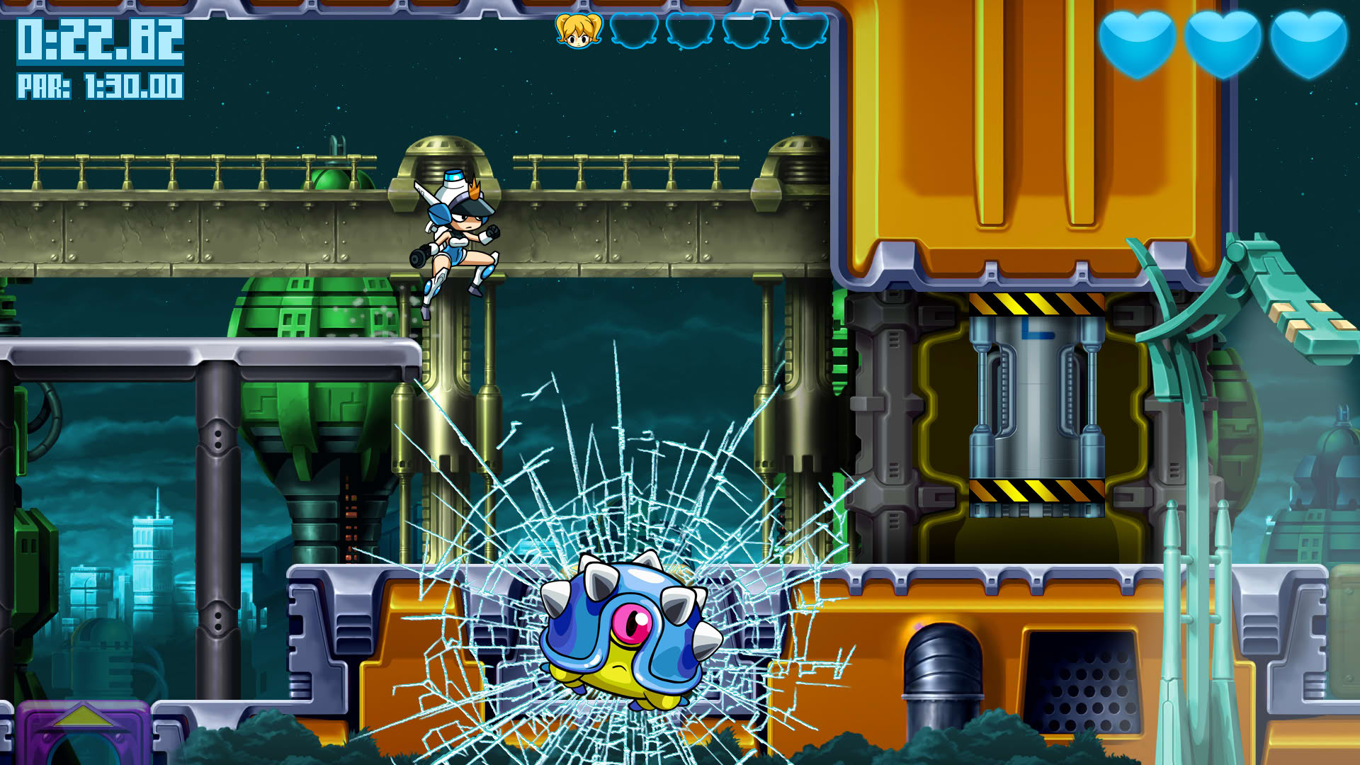 Screenshot for Mighty Switch Force! Hyper Drive Edition