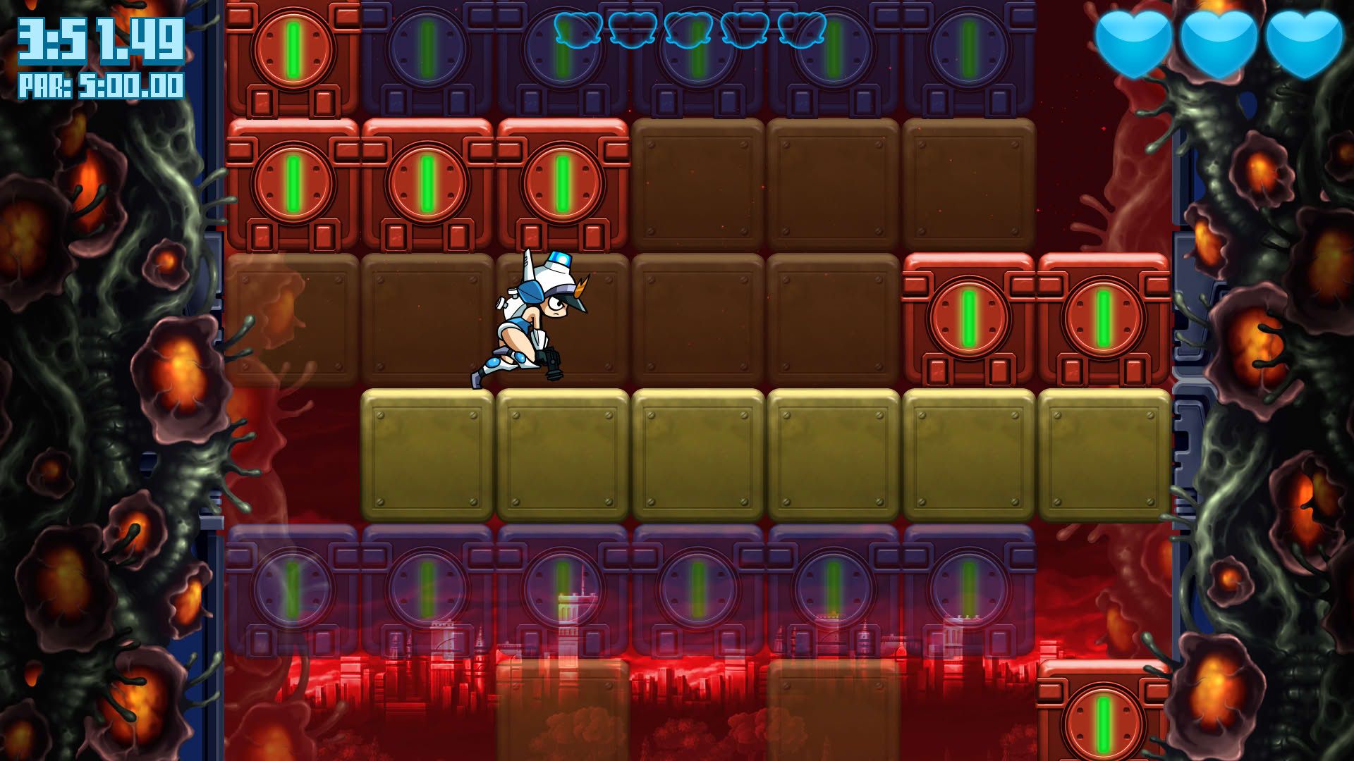 Screenshot for Mighty Switch Force! Hyper Drive Edition
