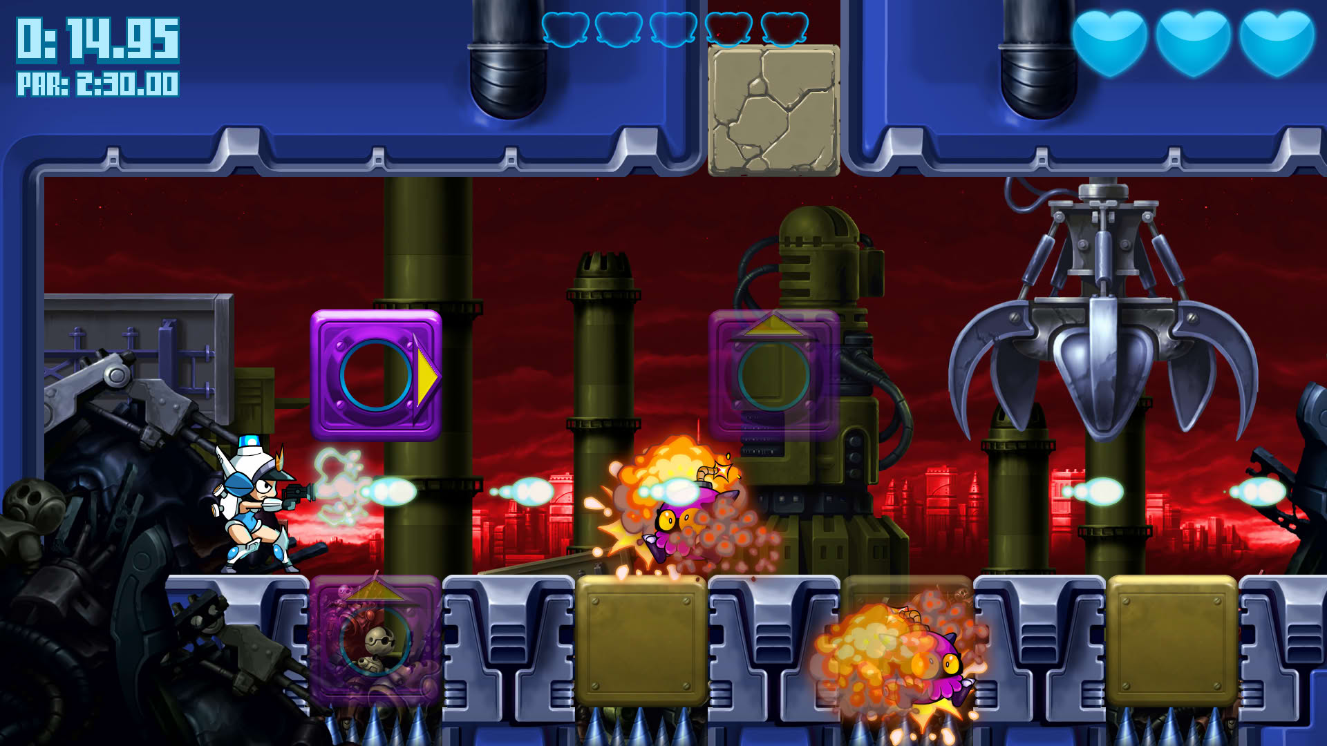 Screenshot for Mighty Switch Force! Hyper Drive Edition