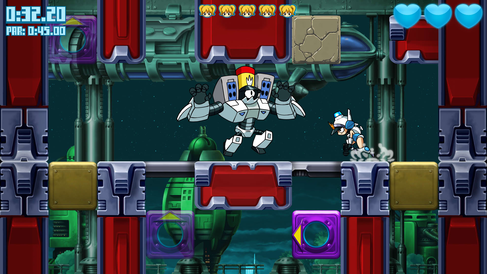 Screenshot for Mighty Switch Force! Hyper Drive Edition