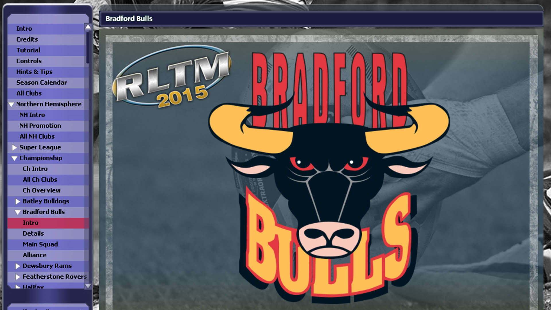Screenshot for Rugby League Team Manager 2015