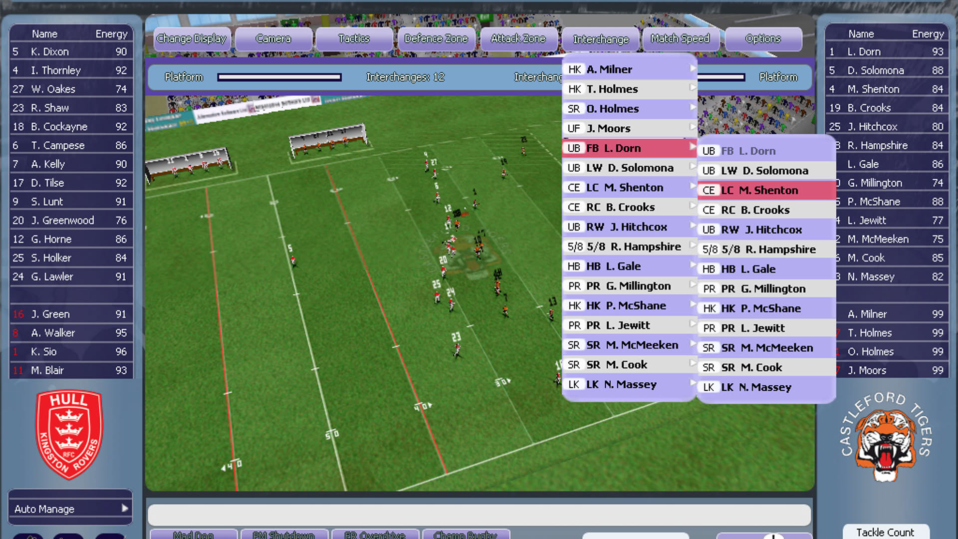 Screenshot for Rugby League Team Manager 2015