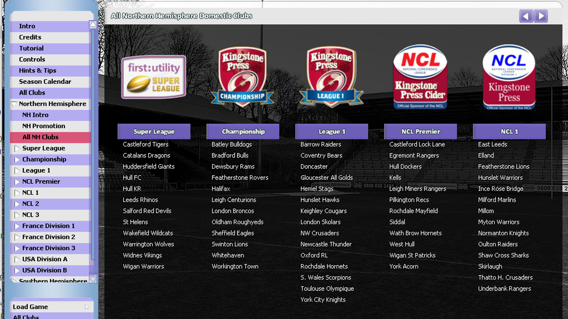Screenshot for Rugby League Team Manager 2015