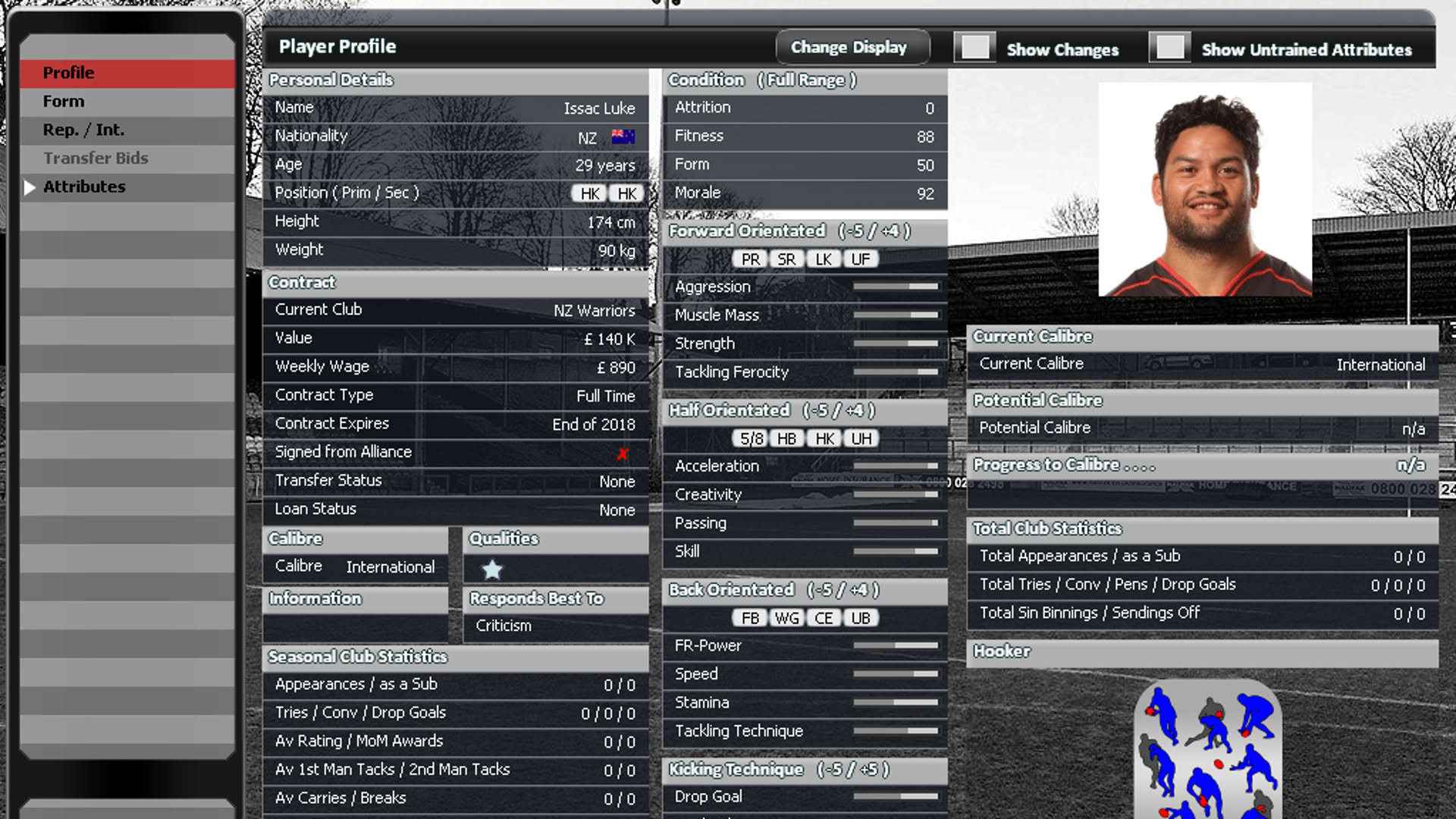Screenshot for Rugby League Team Manager 2015