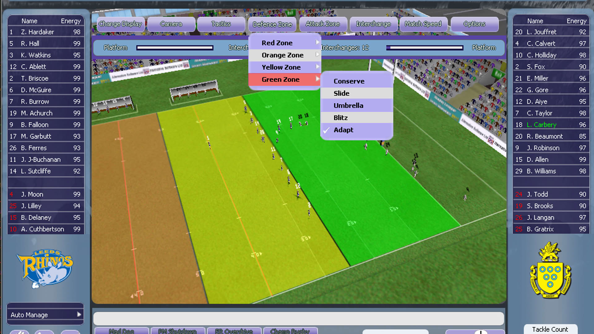Screenshot for Rugby League Team Manager 2015