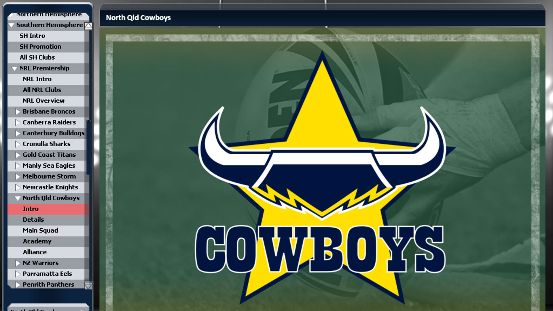Screenshot for Rugby League Team Manager 2015