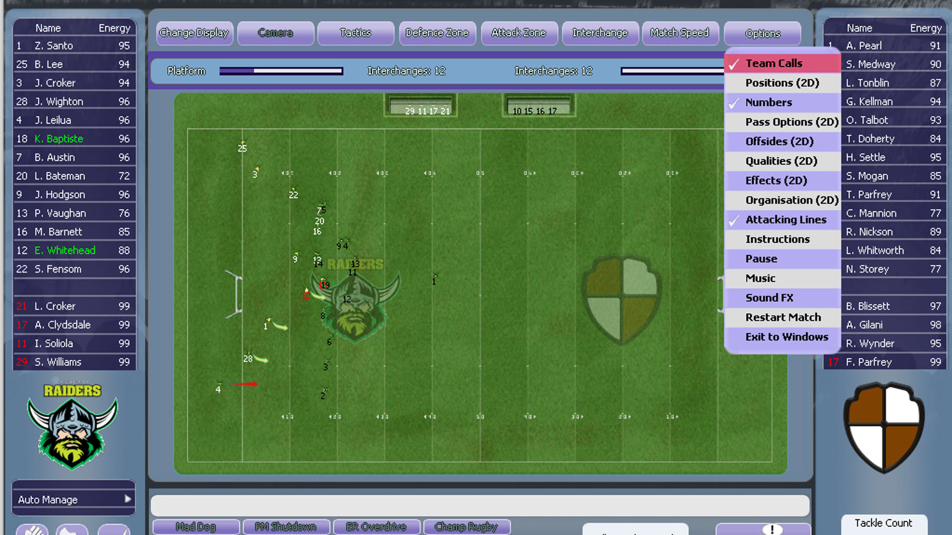 Screenshot for Rugby League Team Manager 2015
