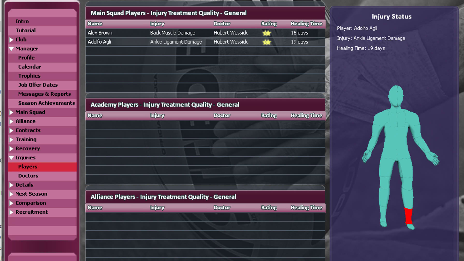 Screenshot for Rugby League Team Manager 2015