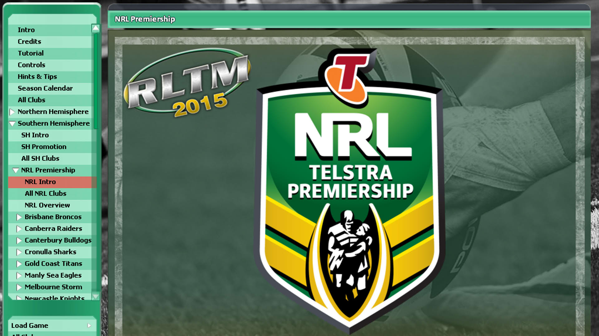 Screenshot for Rugby League Team Manager 2015