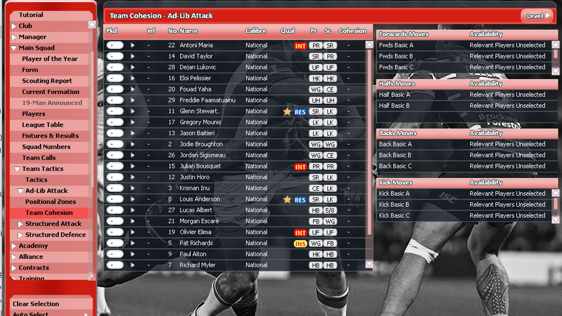 Screenshot for Rugby League Team Manager 2015