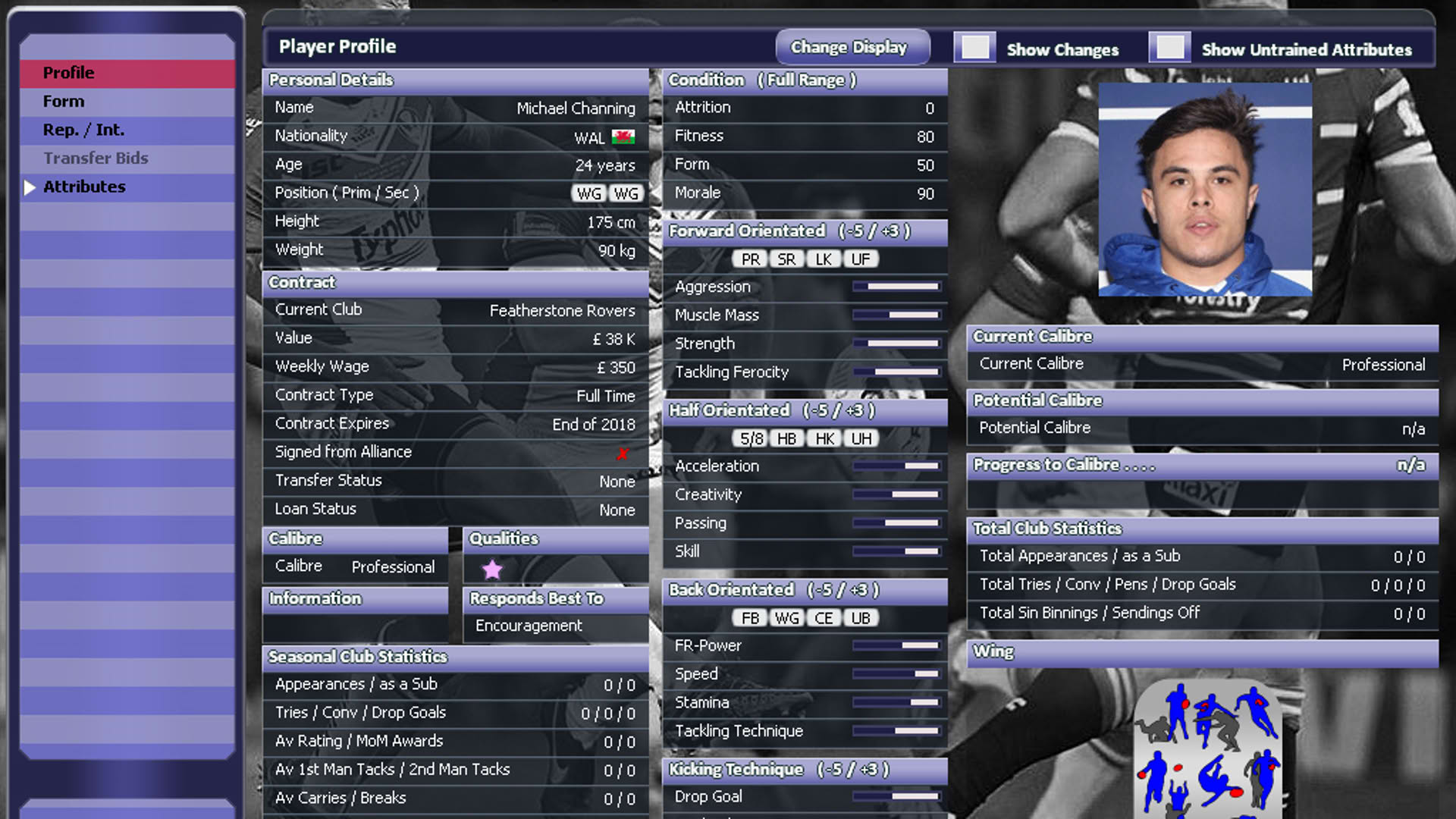 Screenshot for Rugby League Team Manager 2015