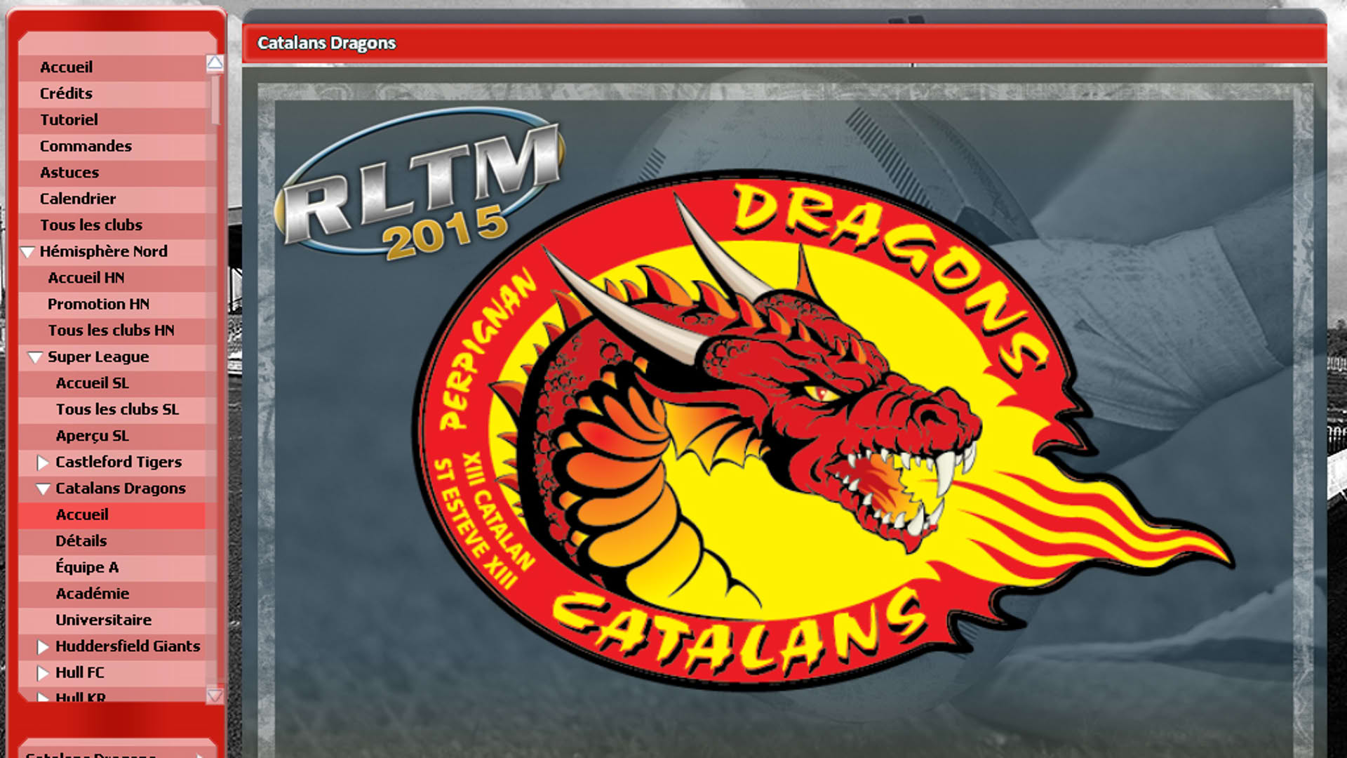 Screenshot for Rugby League Team Manager 2015