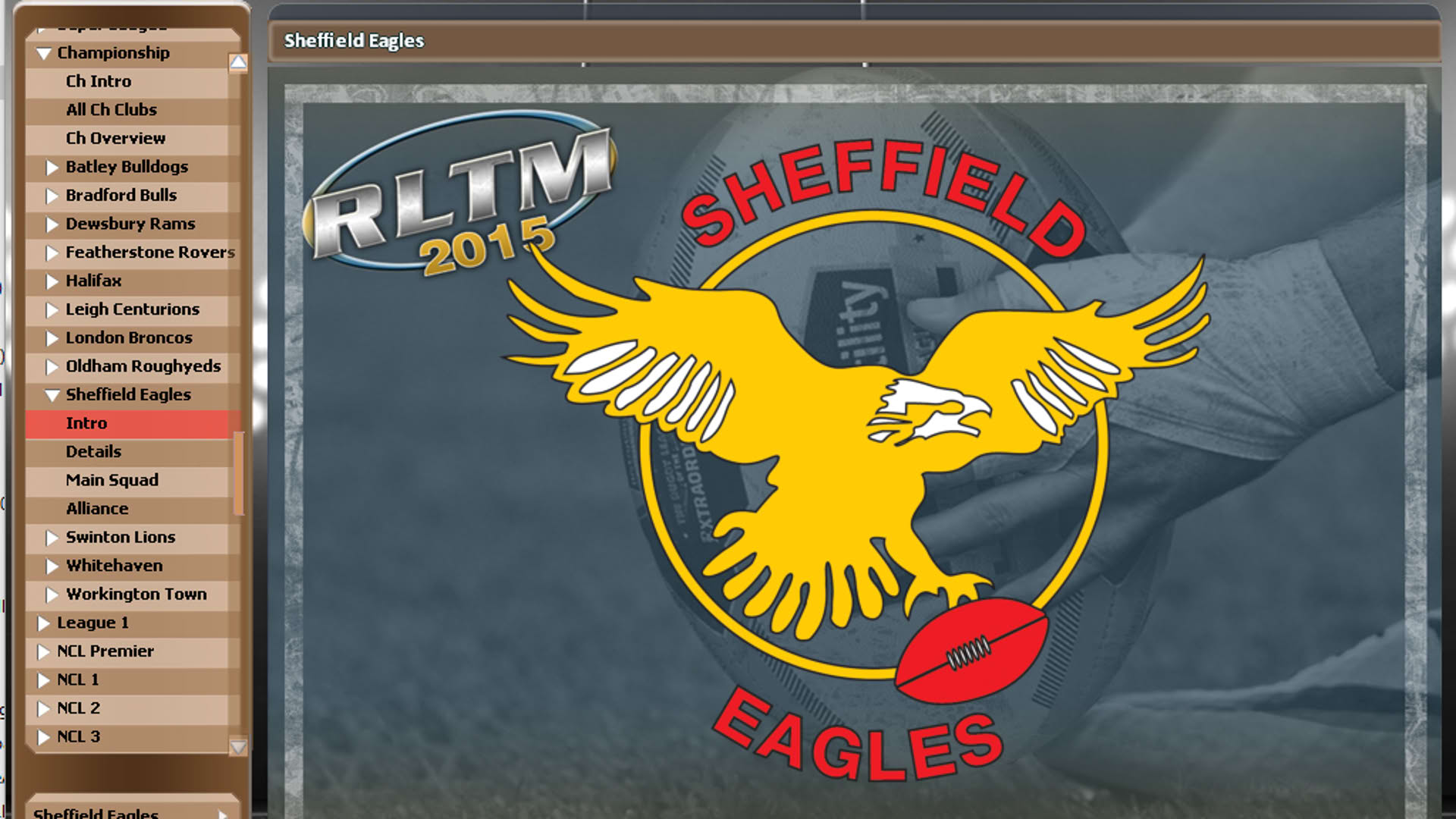Screenshot for Rugby League Team Manager 2015