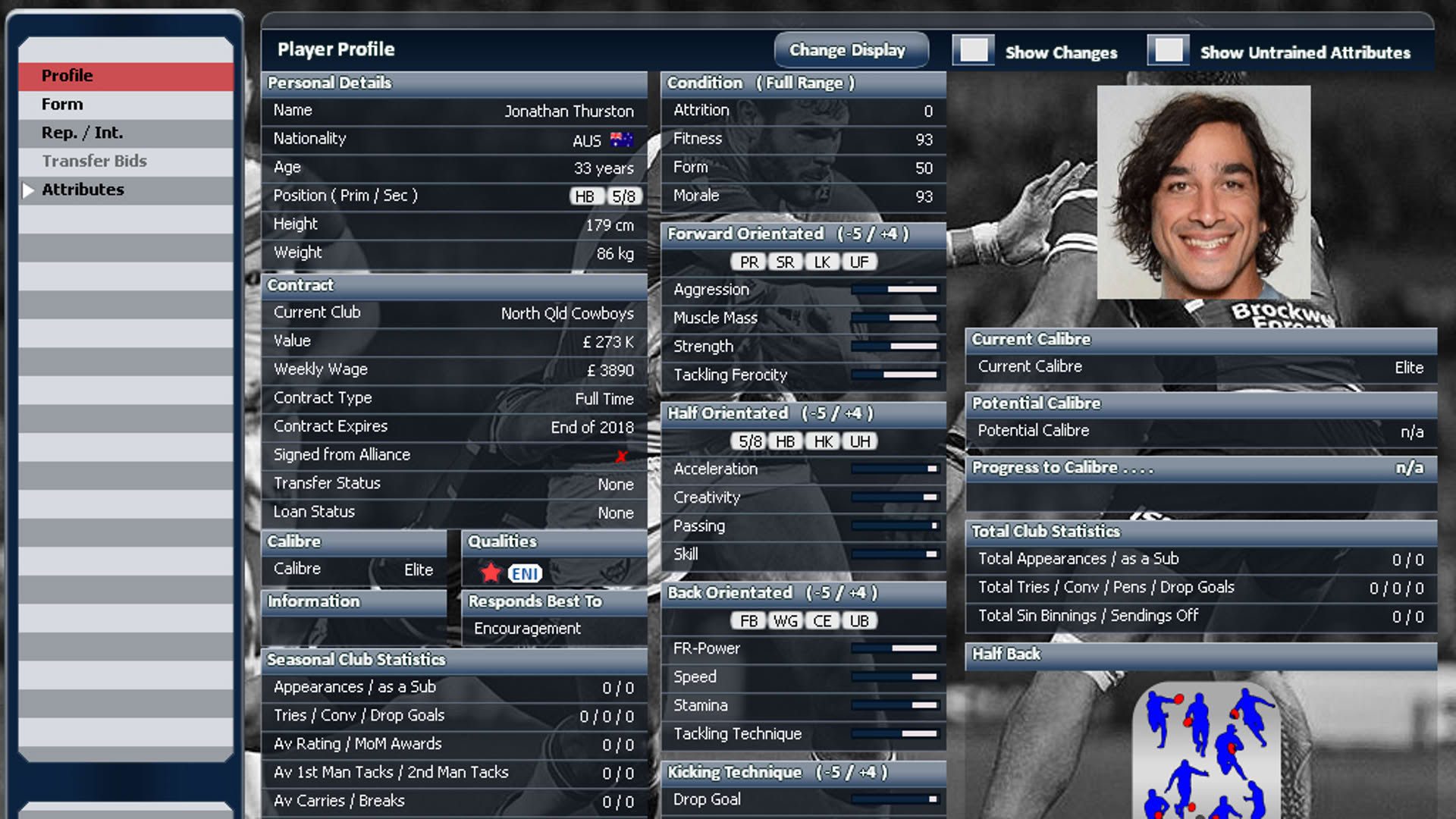 Screenshot for Rugby League Team Manager 2015