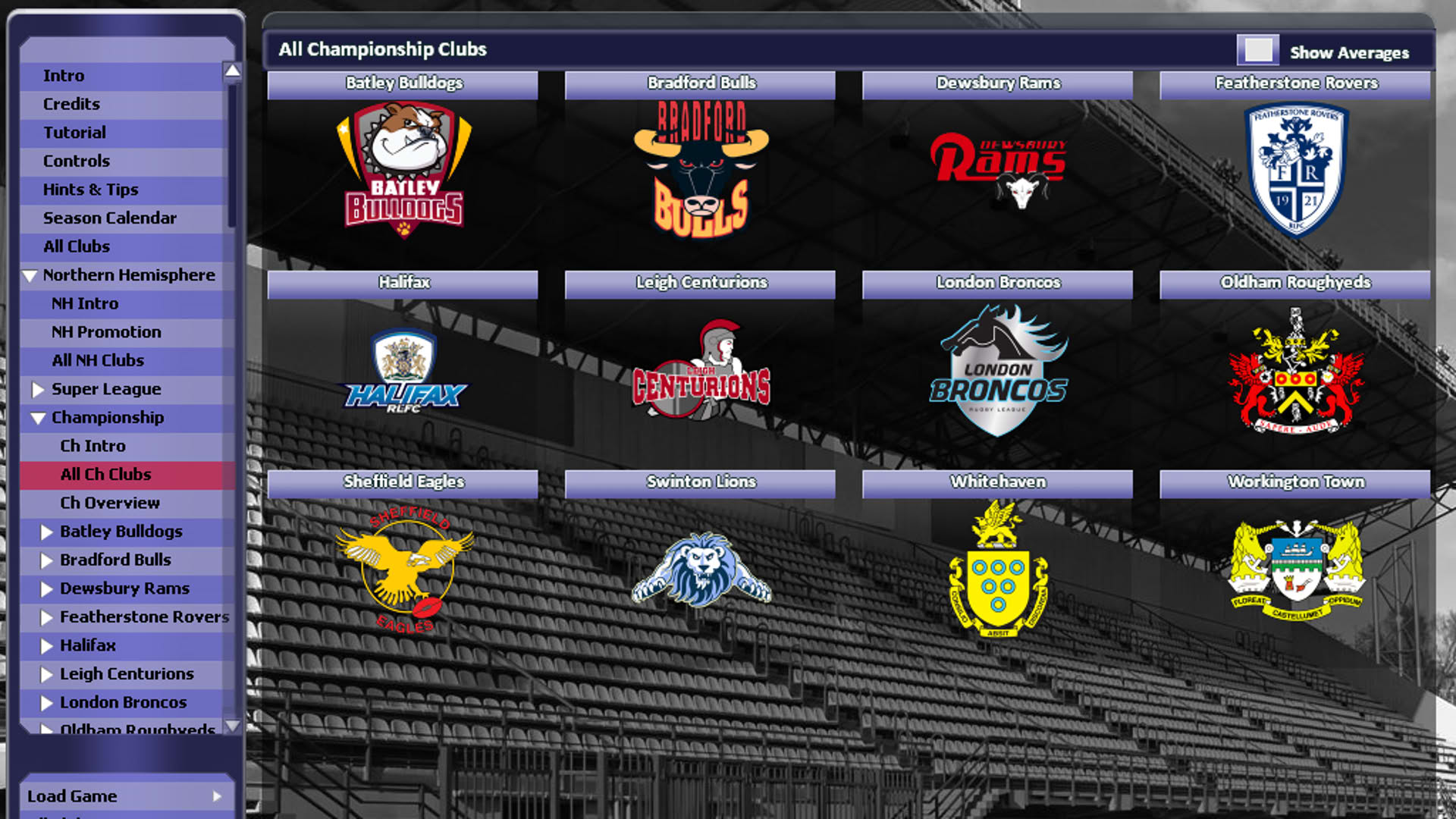 Screenshot for Rugby League Team Manager 2015