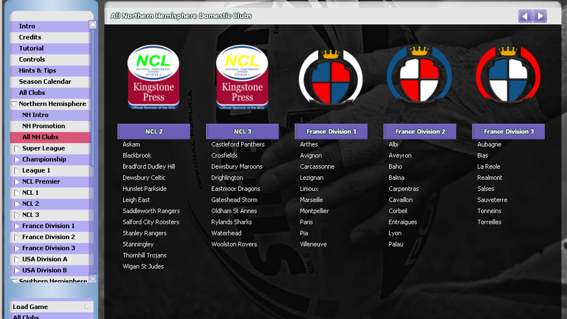 Screenshot for Rugby League Team Manager 2015