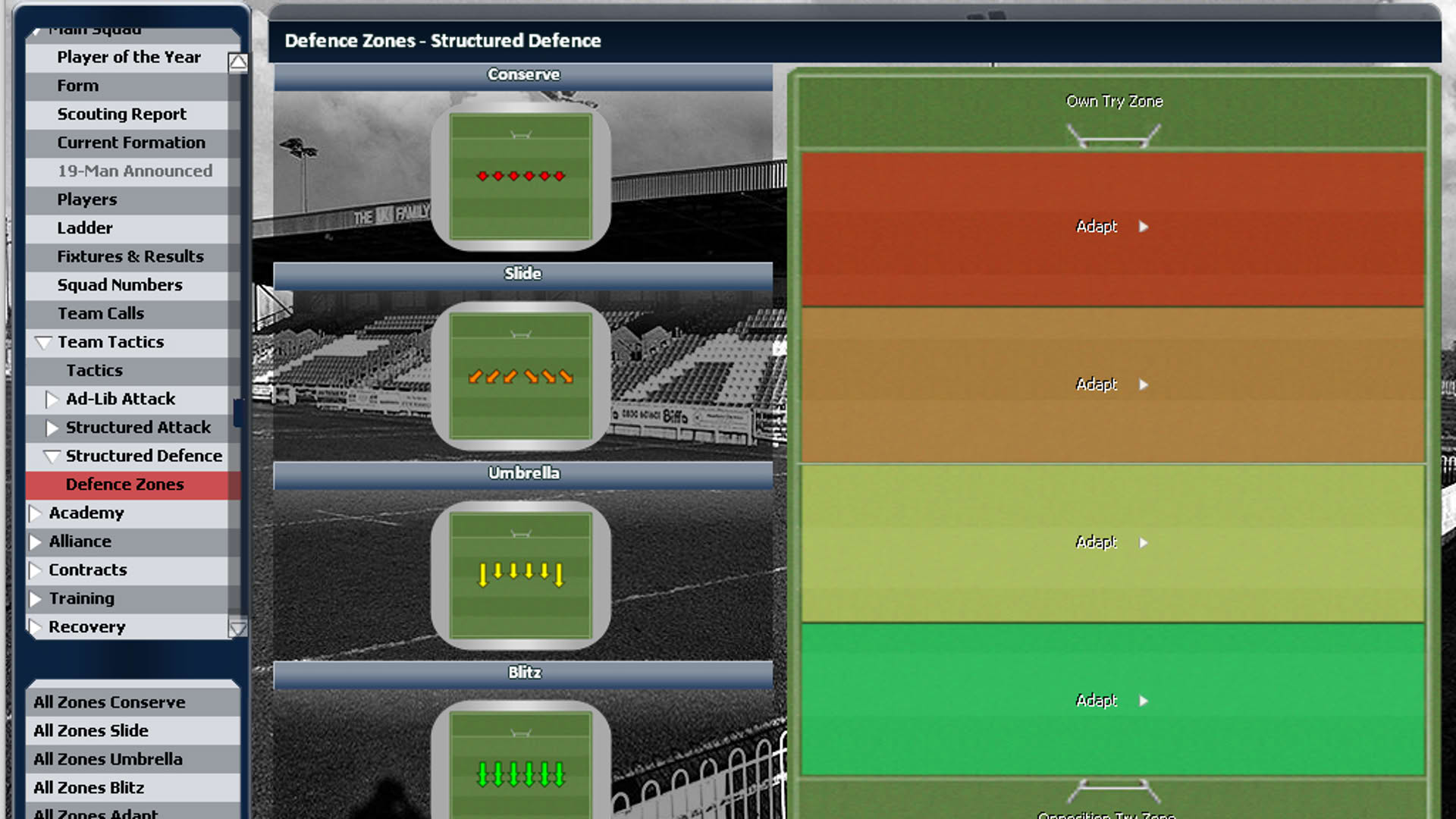 Screenshot for Rugby League Team Manager 2015