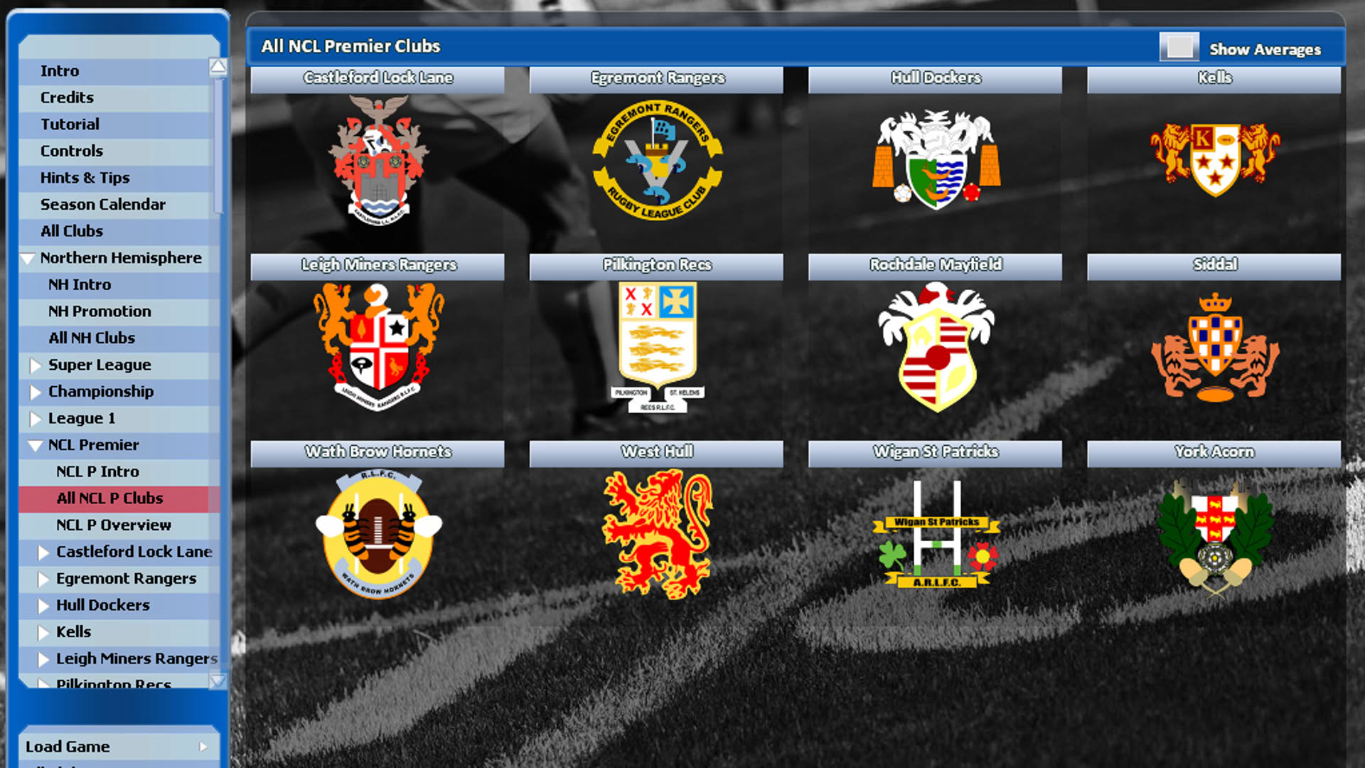 Screenshot for Rugby League Team Manager 2015