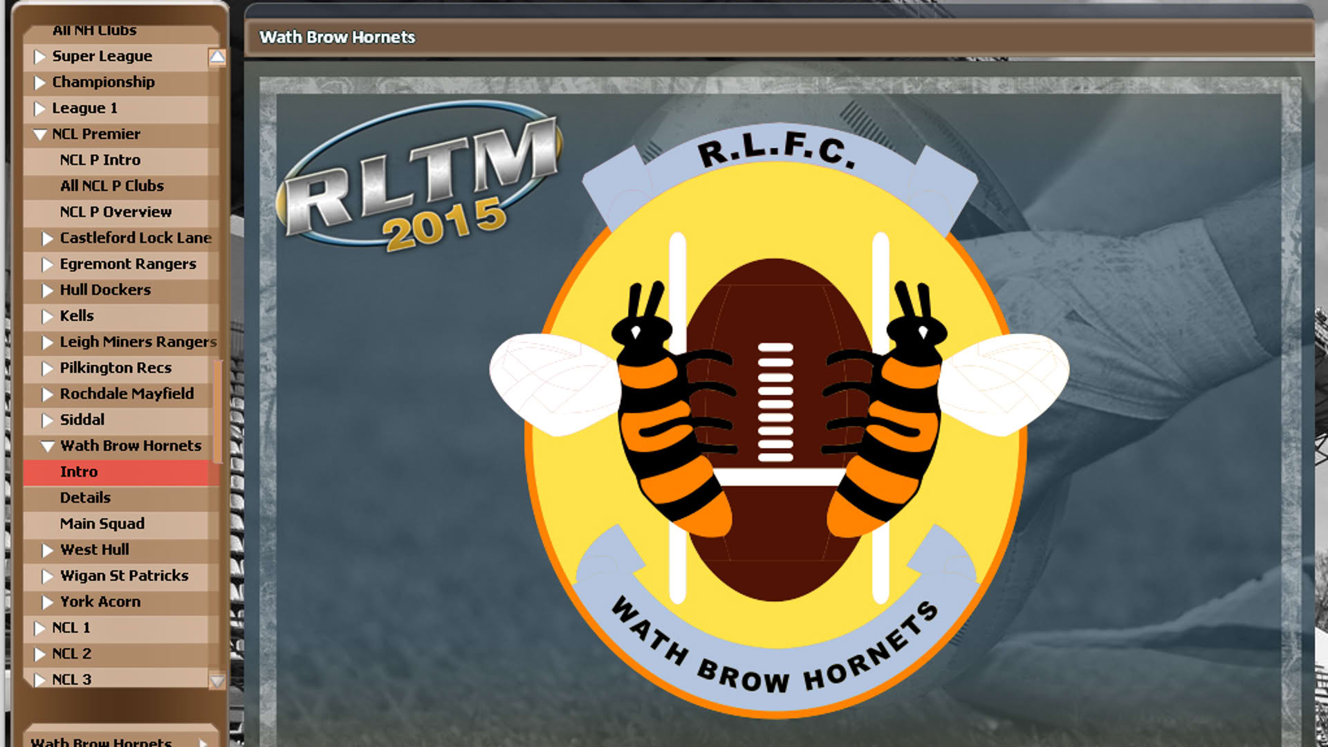 Screenshot for Rugby League Team Manager 2015