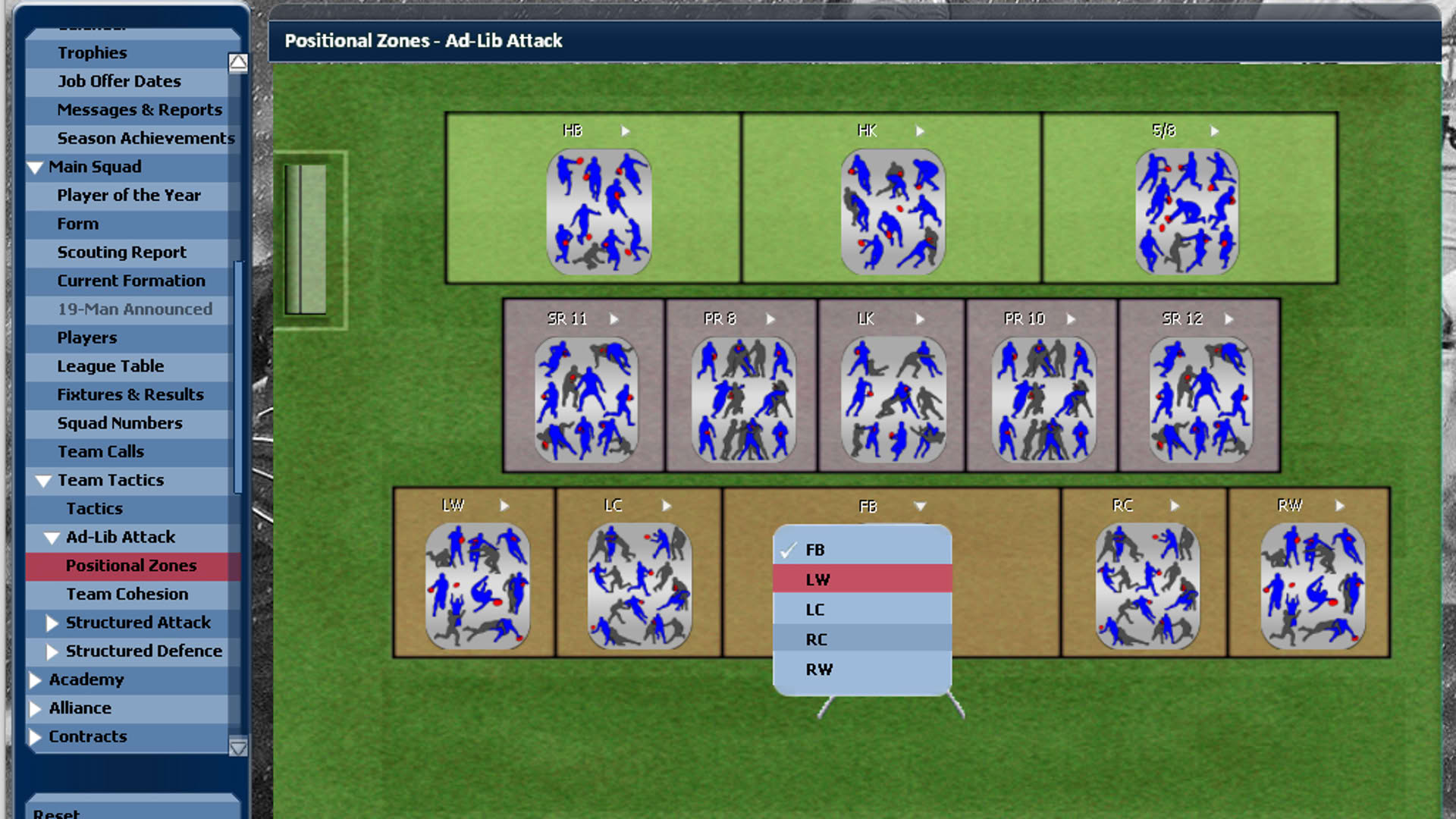 Screenshot for Rugby League Team Manager 2015