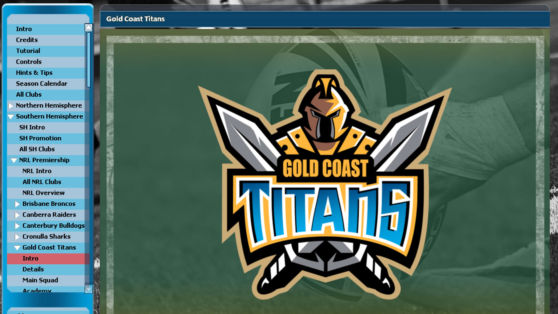 Screenshot for Rugby League Team Manager 2015