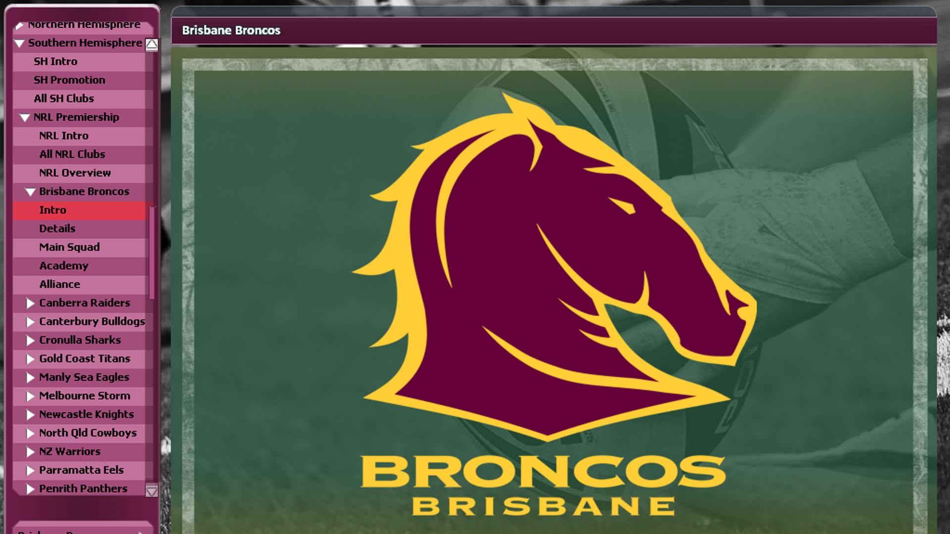 Screenshot for Rugby League Team Manager 2015