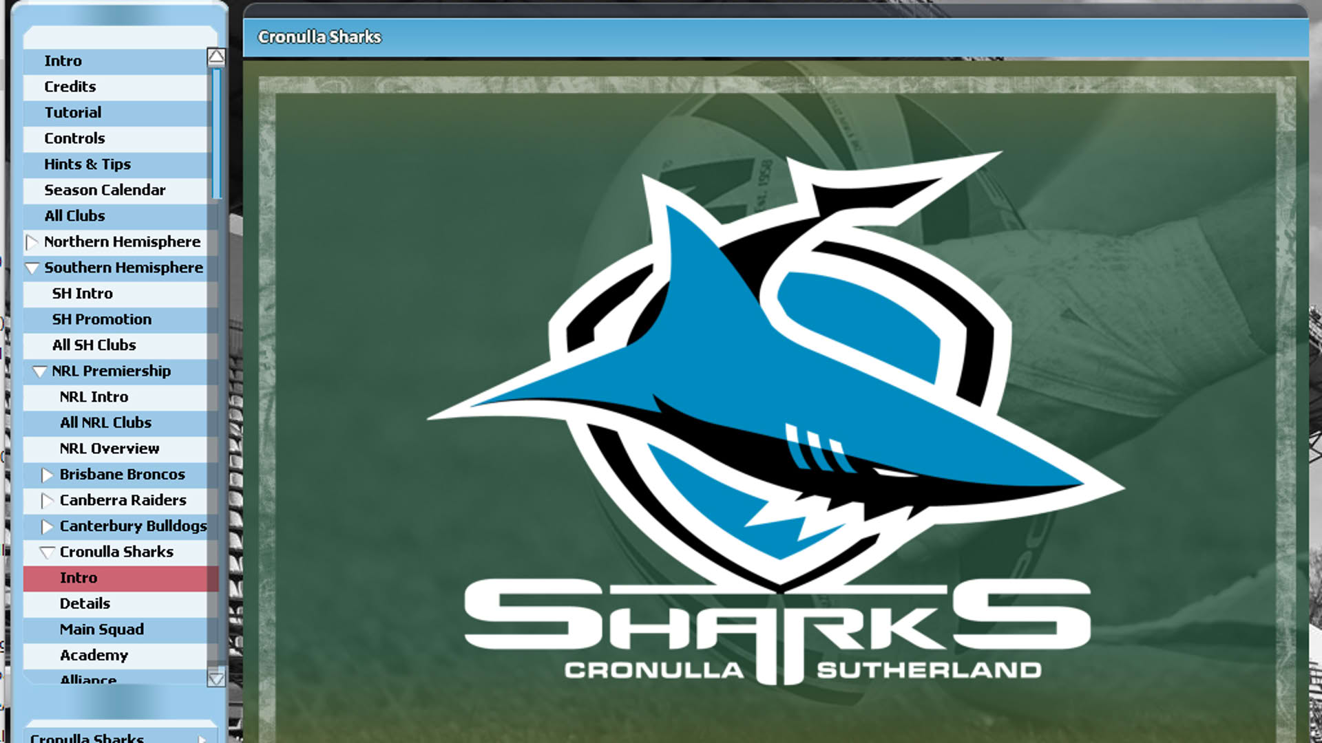 Screenshot for Rugby League Team Manager 2015