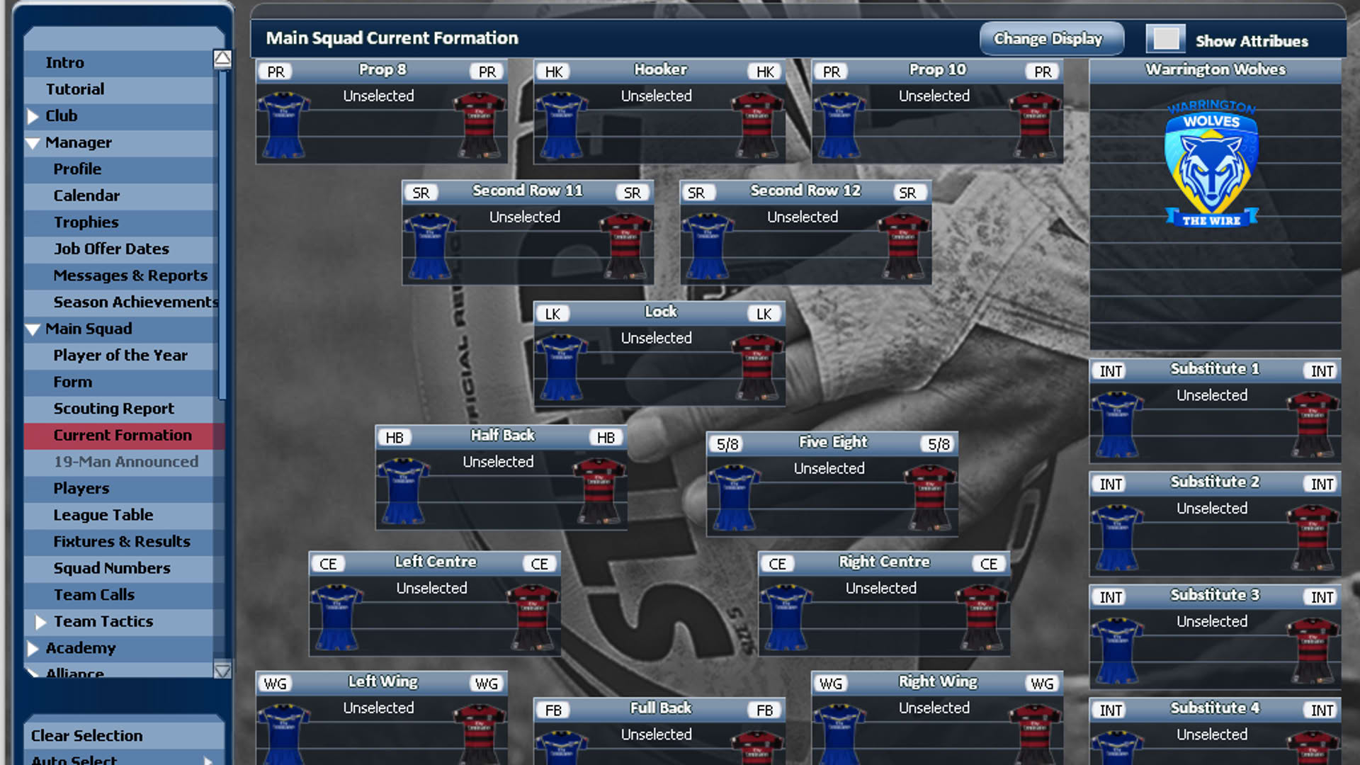 Screenshot for Rugby League Team Manager 2015