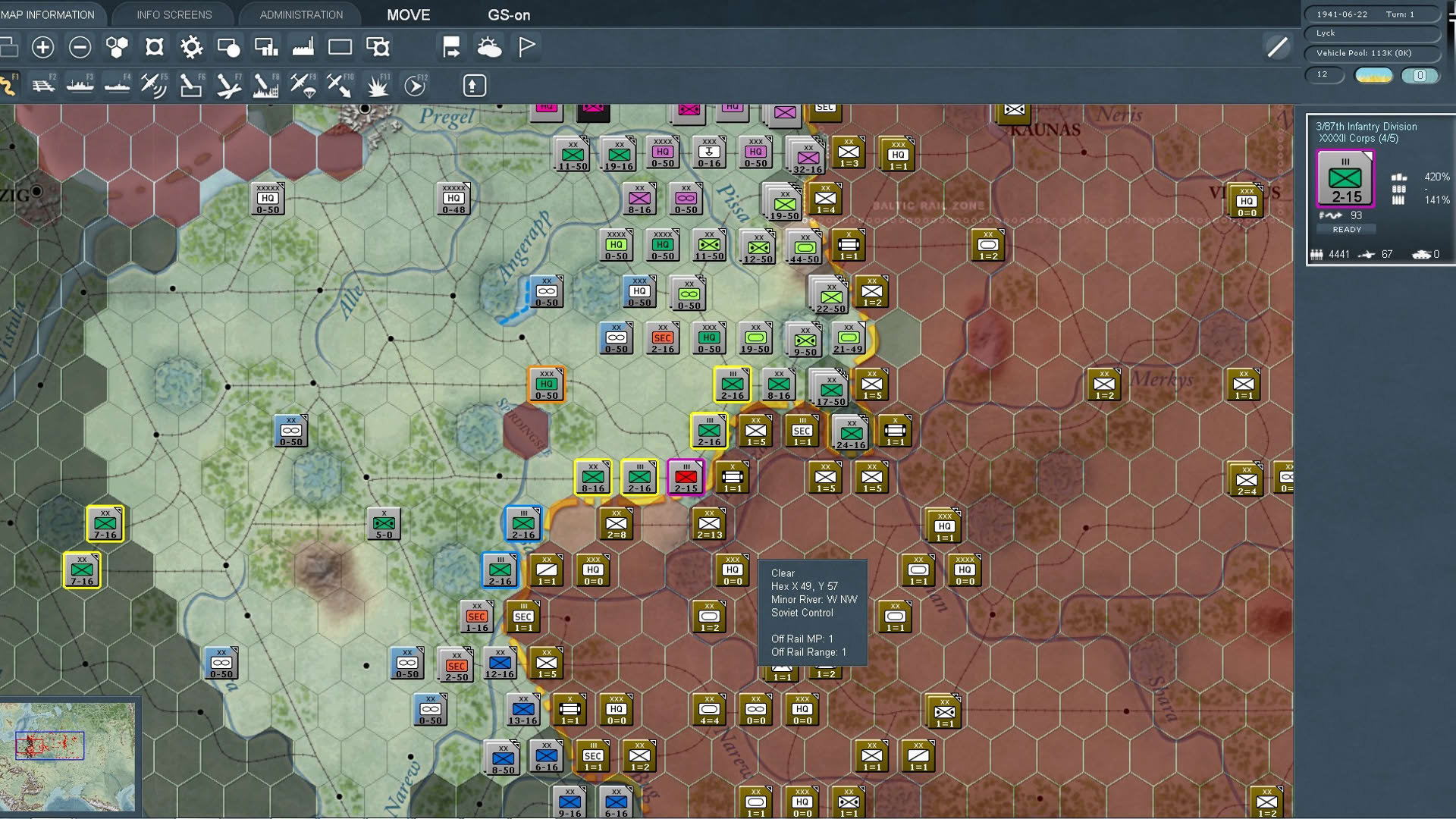 Screenshot for Gary Grigsby's War in the East