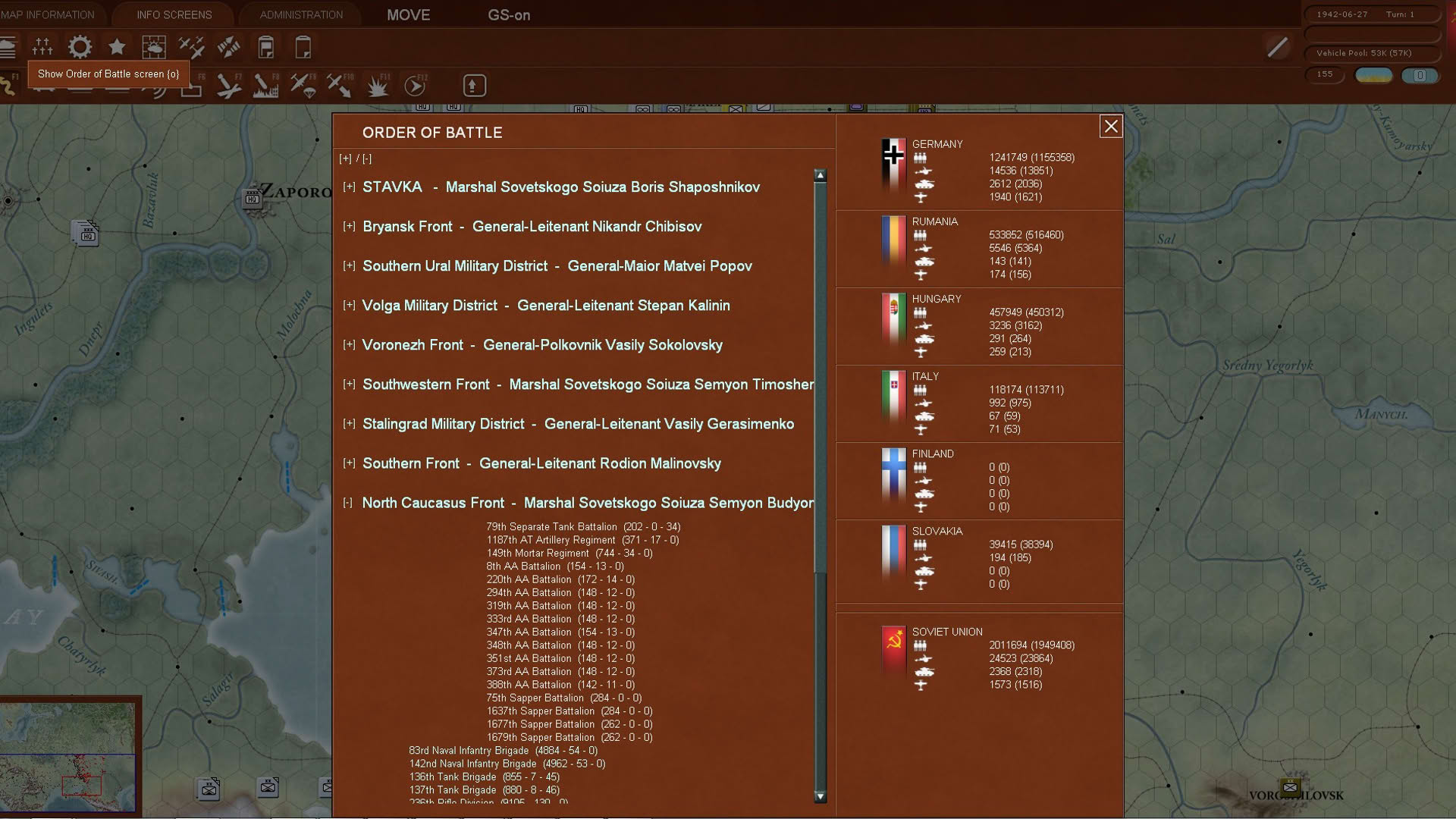 Screenshot for Gary Grigsby's War in the East