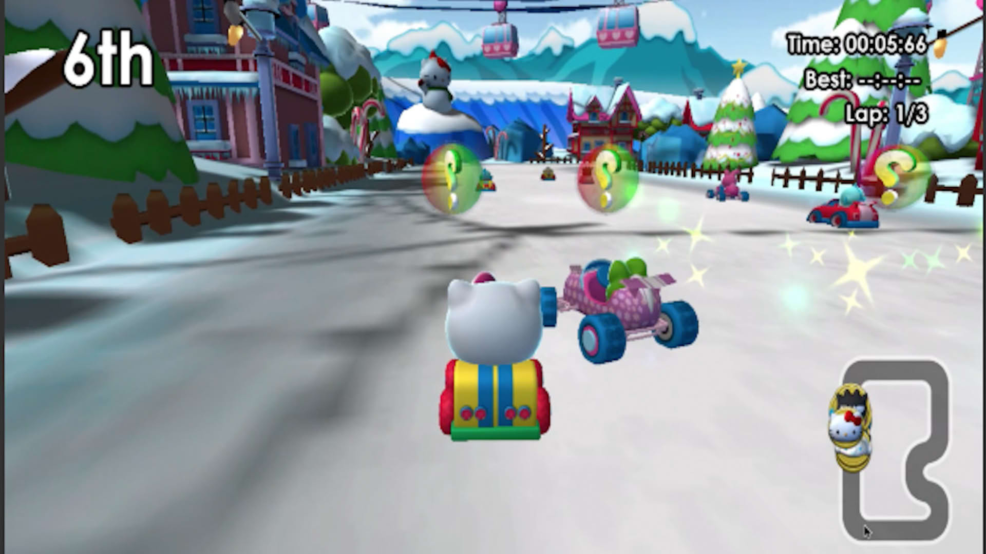 Screenshot for Hello Kitty and Sanrio Friends Racing