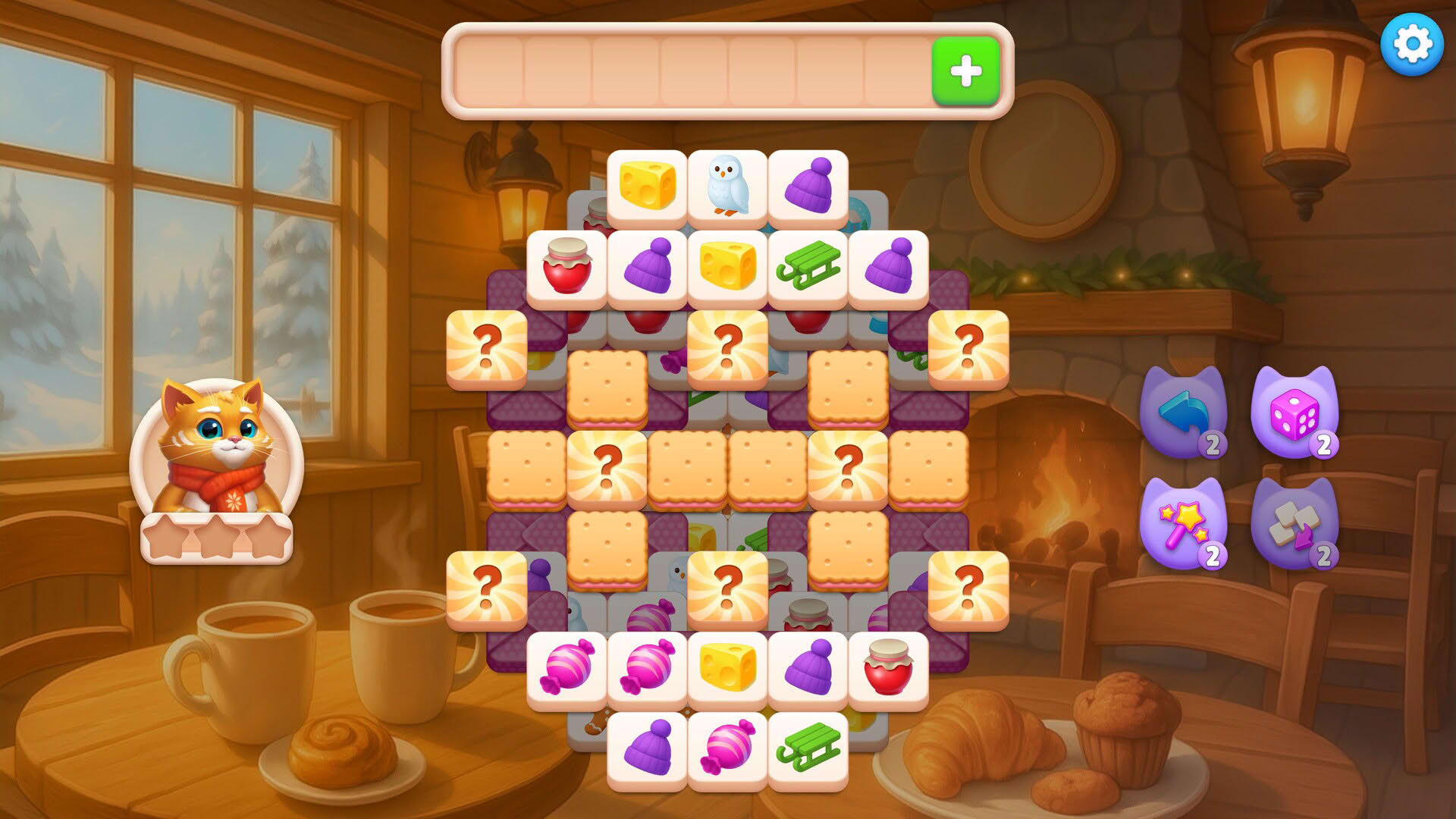 Screenshot for Catjong 2: Pawprints in the Snow