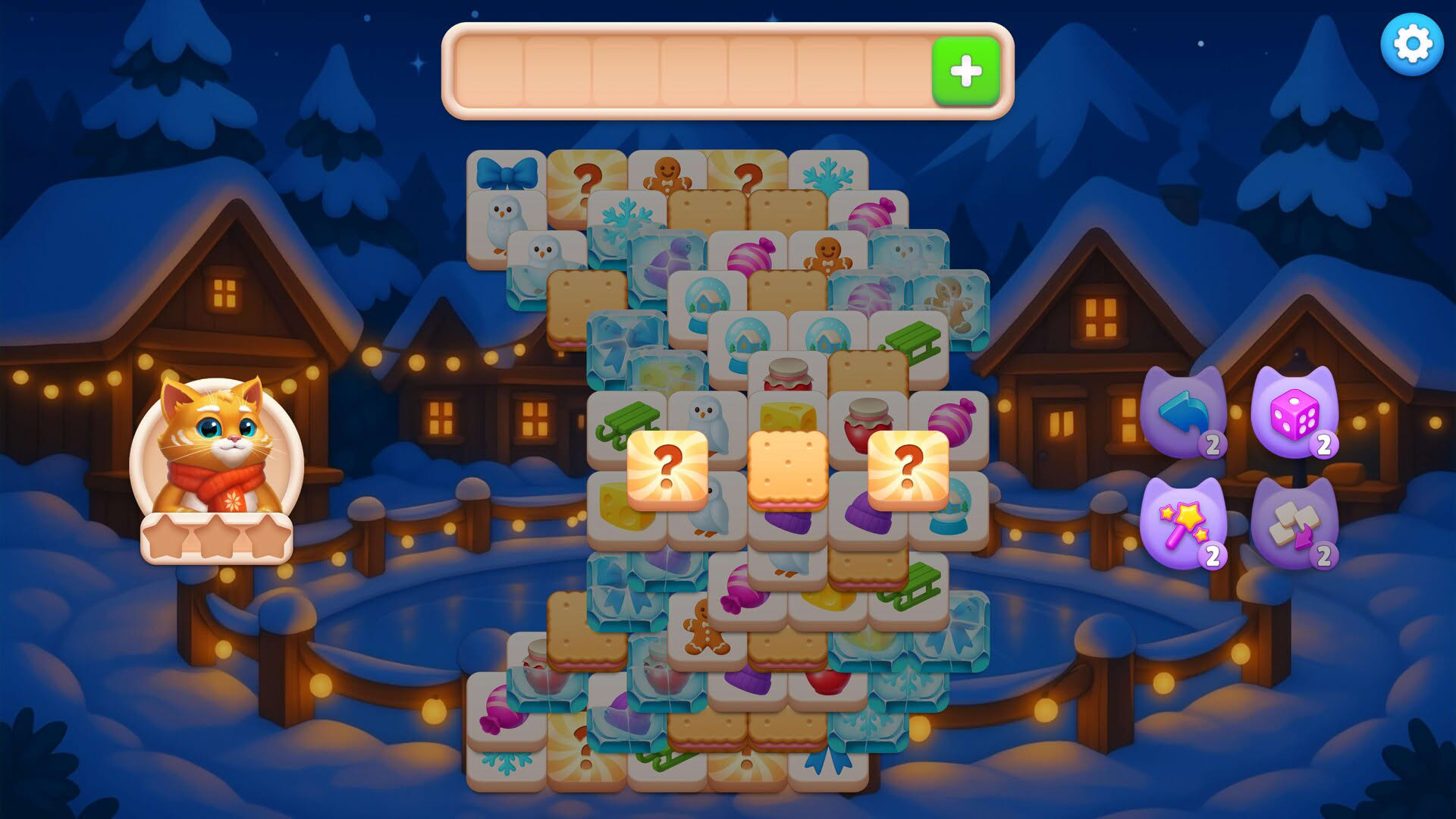 Screenshot for Catjong 2: Pawprints in the Snow